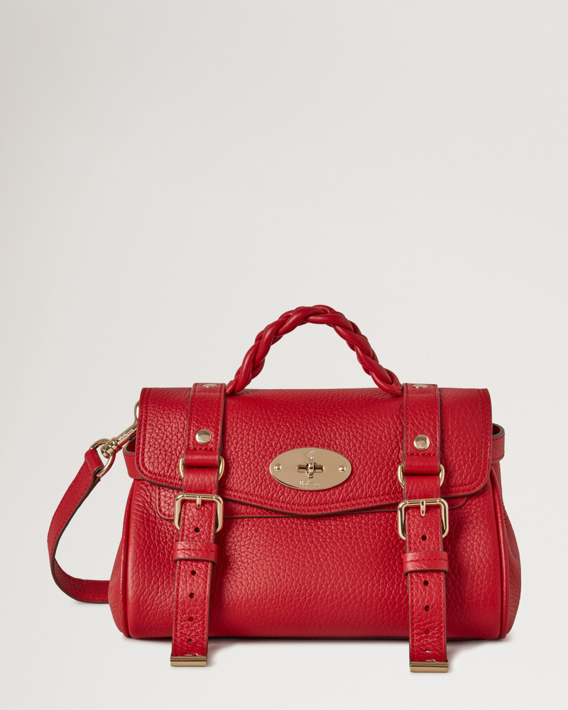 Mini Alexa Scarlet Red Heavy Grain 1