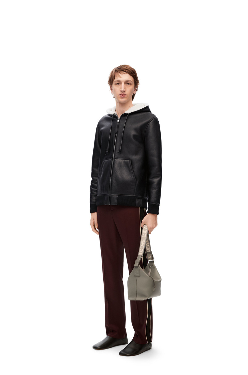 Loewe Zip-up hoodie in shearling outlook