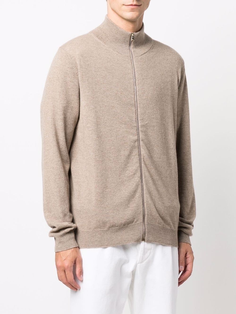 zip-up cashmere jumper - 3