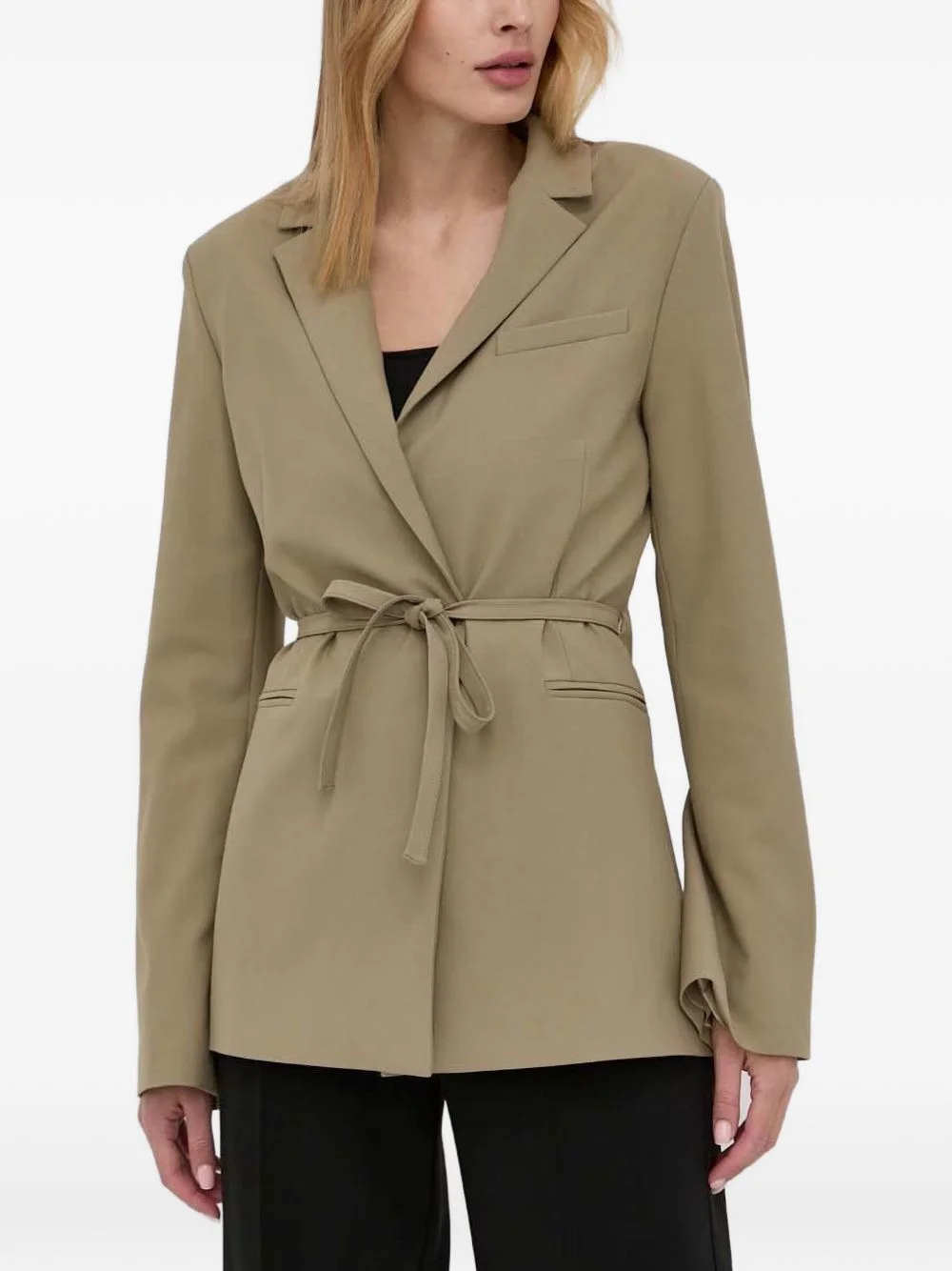 tie-waist blazer - 1