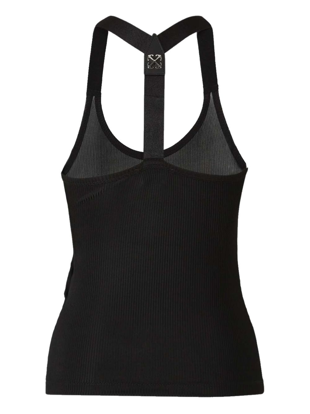 logo-appliqué racerbank tank top - 2
