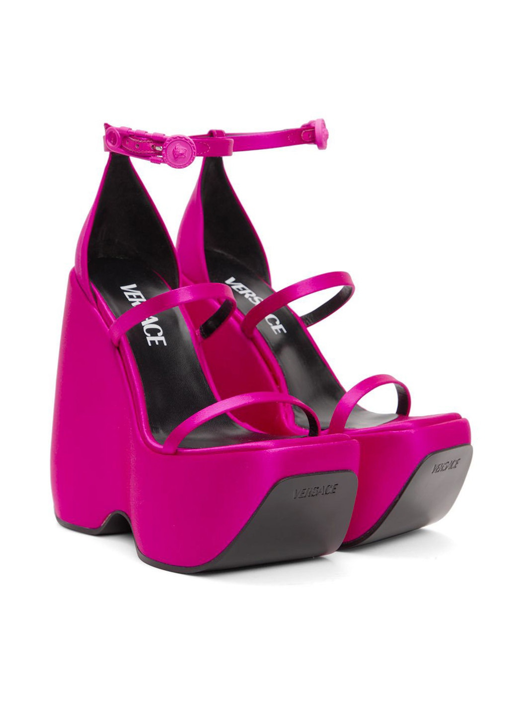 Pink Triplatform Heeled Sandals - 4