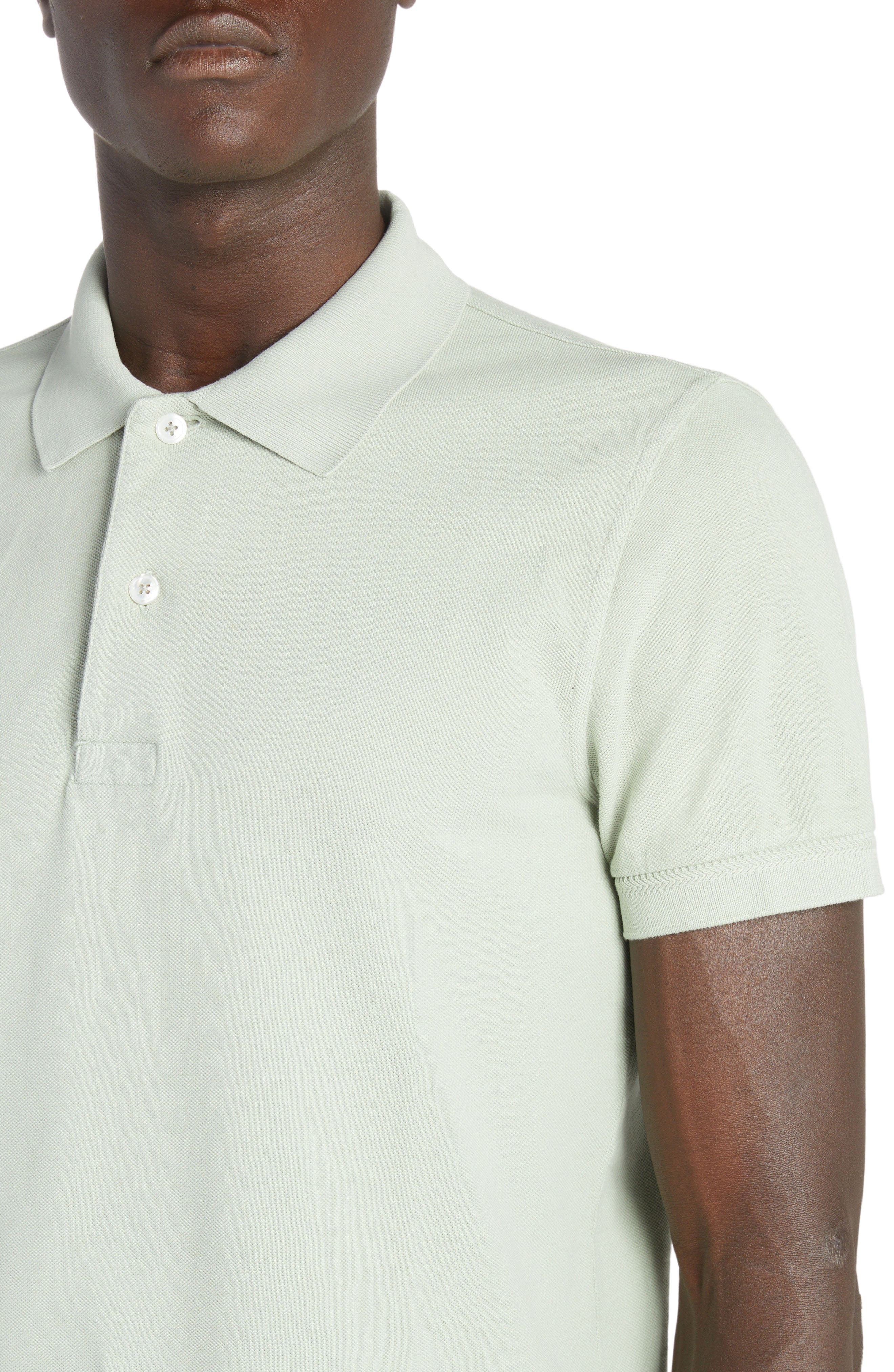 Short Sleeve Cotton Piqué Polo - 4