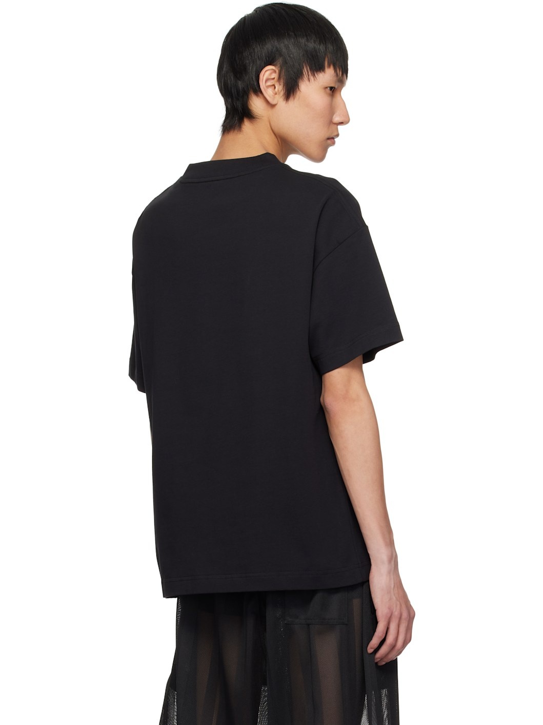 Black 'Bear in Mind' T-shirt - 3