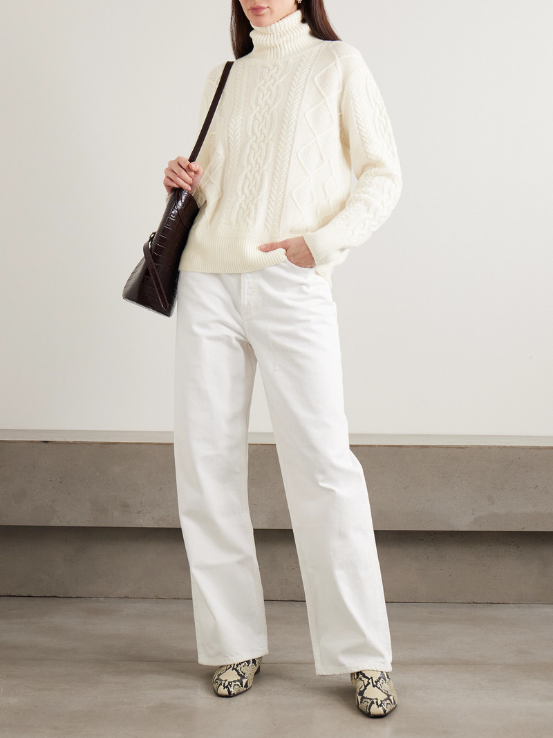 arch4 Patrizia Cable-knit Cashmere Turtleneck Sweater outlook