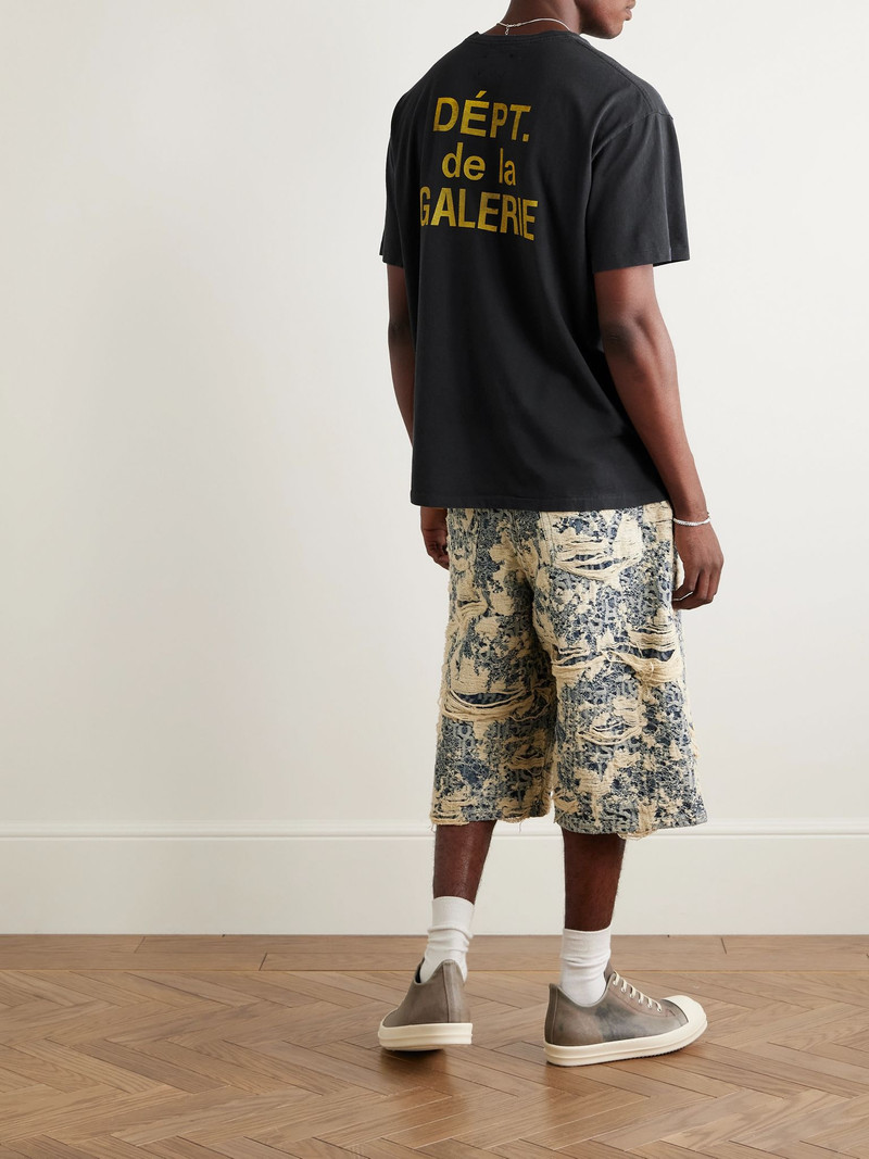 GALLERY DEPT. French Logo-Print Cotton-Jersey T-Shirt Black outlook