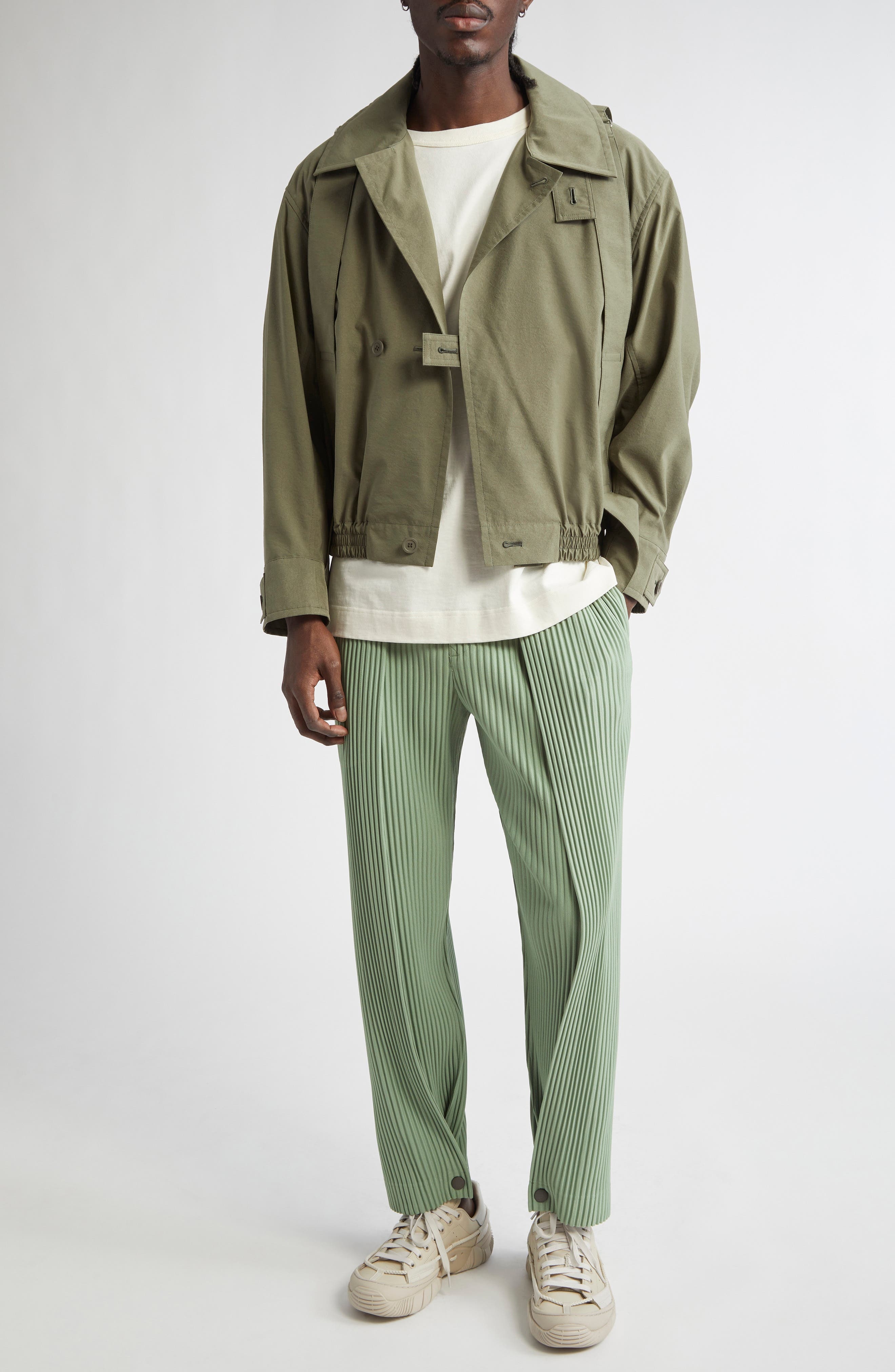 Homme Plissé Issey Miyake Parachute Jacket in Khaki at Nordstrom - 2