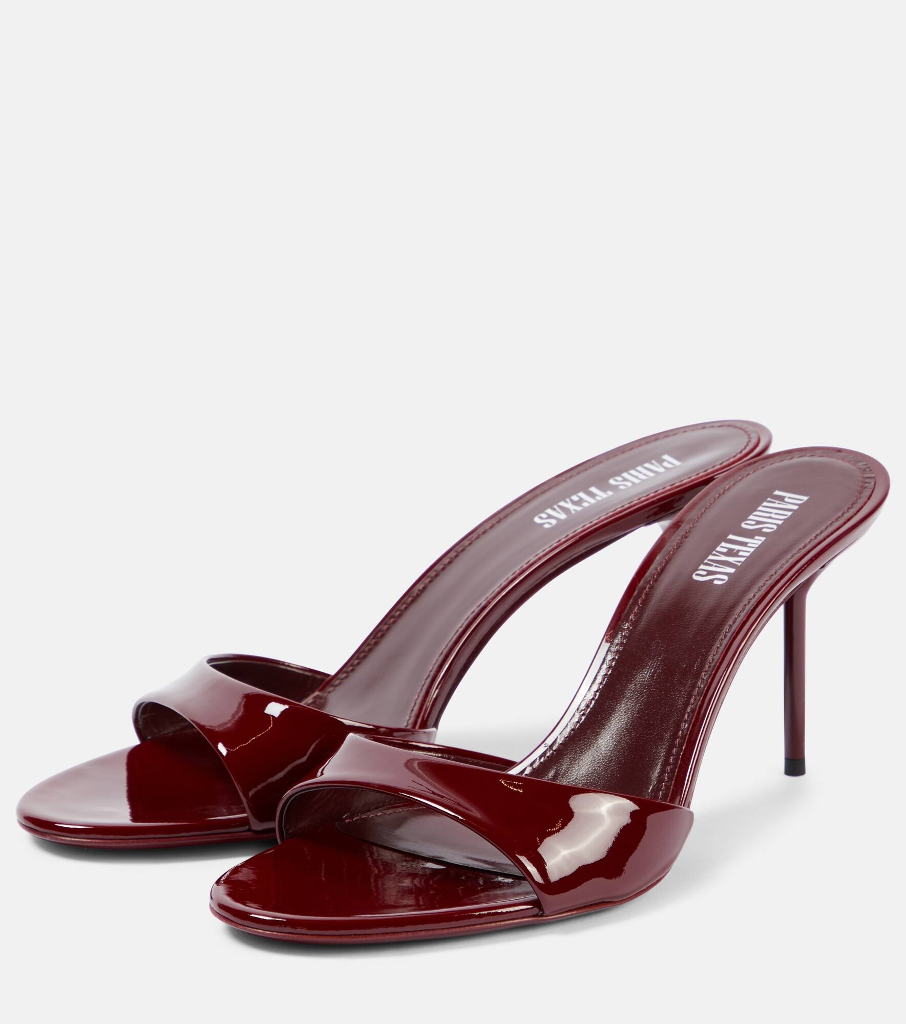 Lidia 70 patent leather mules - 4