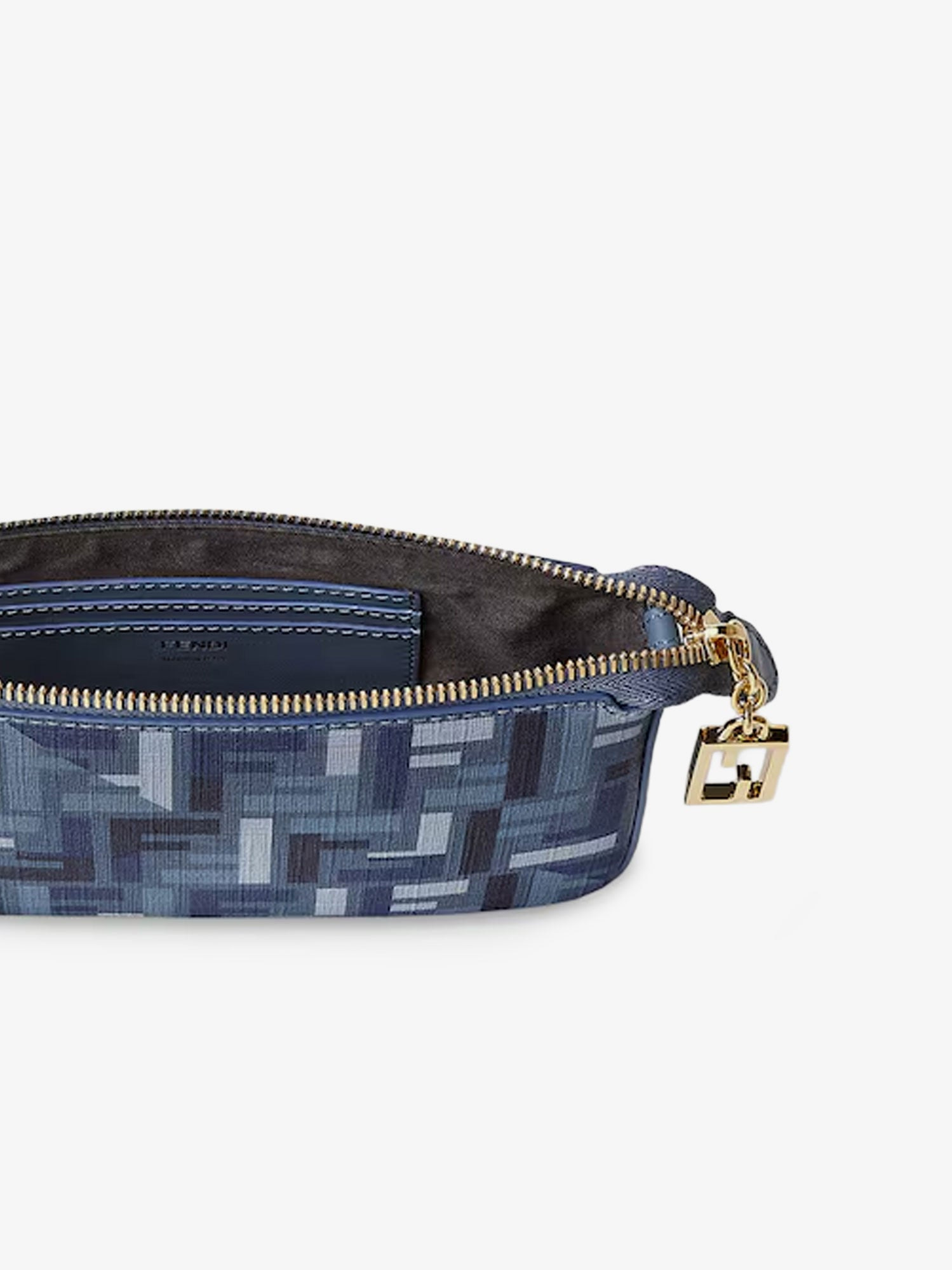 Pouch Baguette Ff Jacquard Fabric Shoulder Bag - 5
