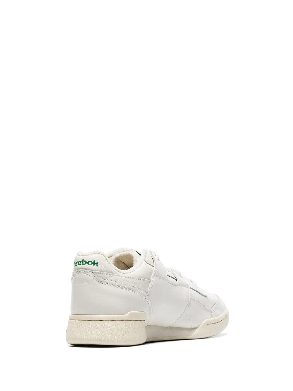 white Workout Lo Plus low-top leather sneakers - 4