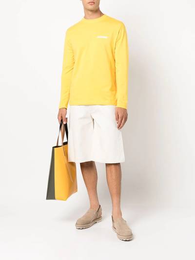 JACQUEMUS logo-print long-sleeve T-shirt outlook