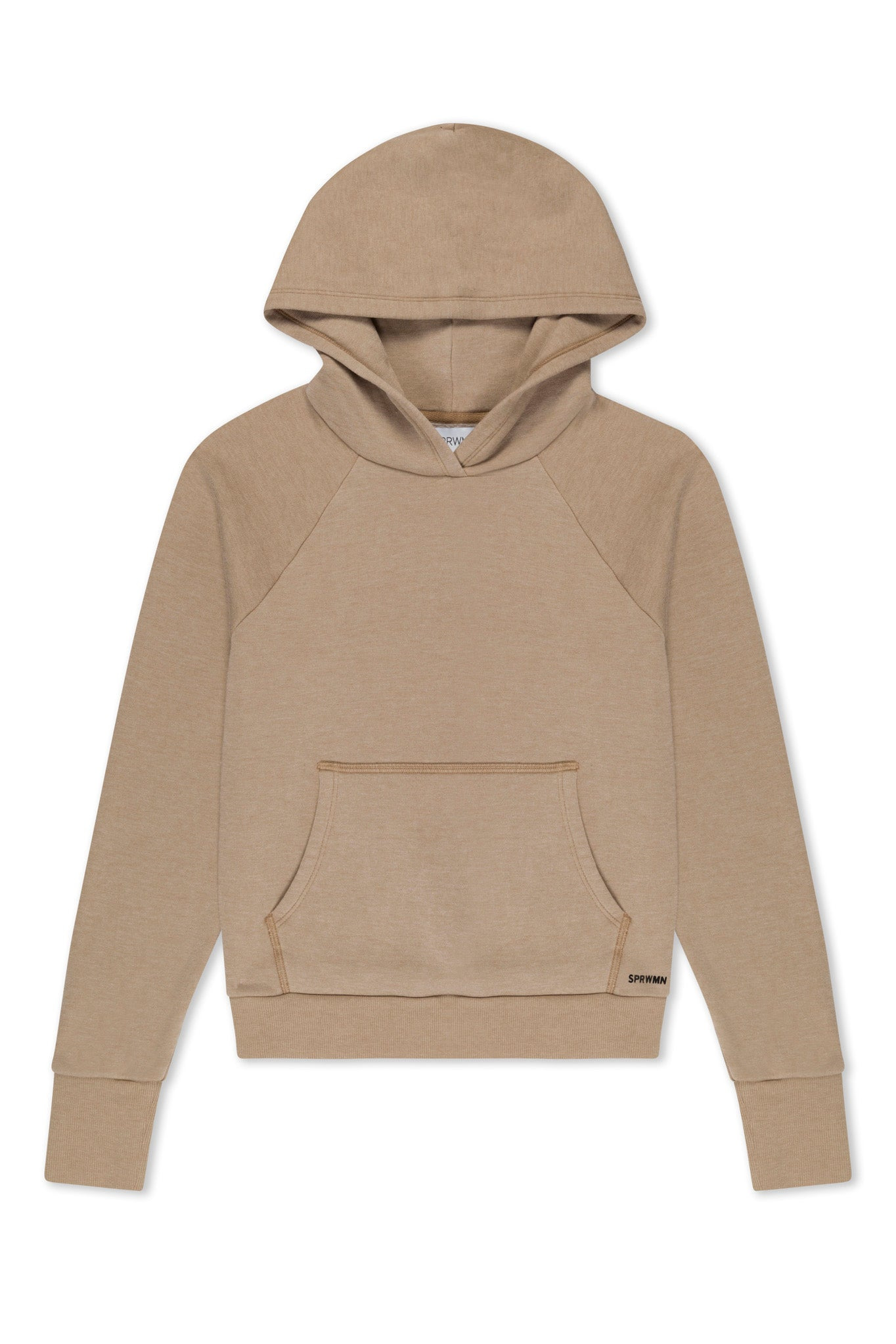 LATTE SHRUNKEN HOODIE - 5