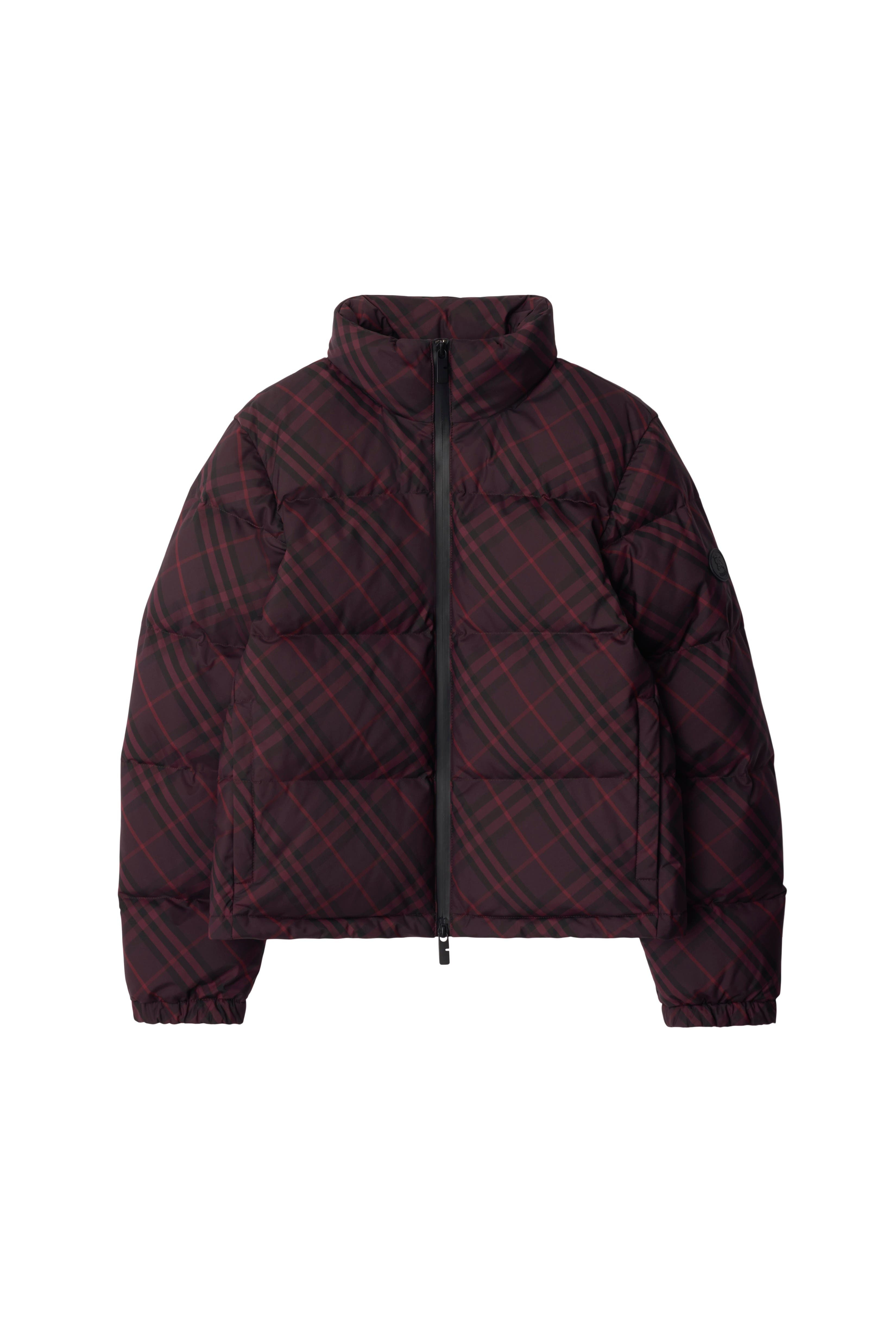 burberry Check Ambleside Puffer Jacket in Wine Red at Nordstrom - 2