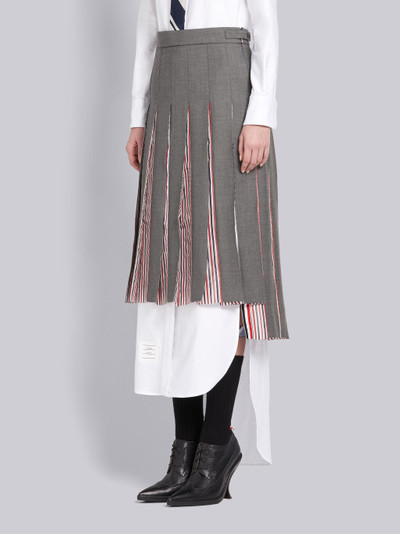 Thom Browne Super 120s Combo Pleat Skirt outlook