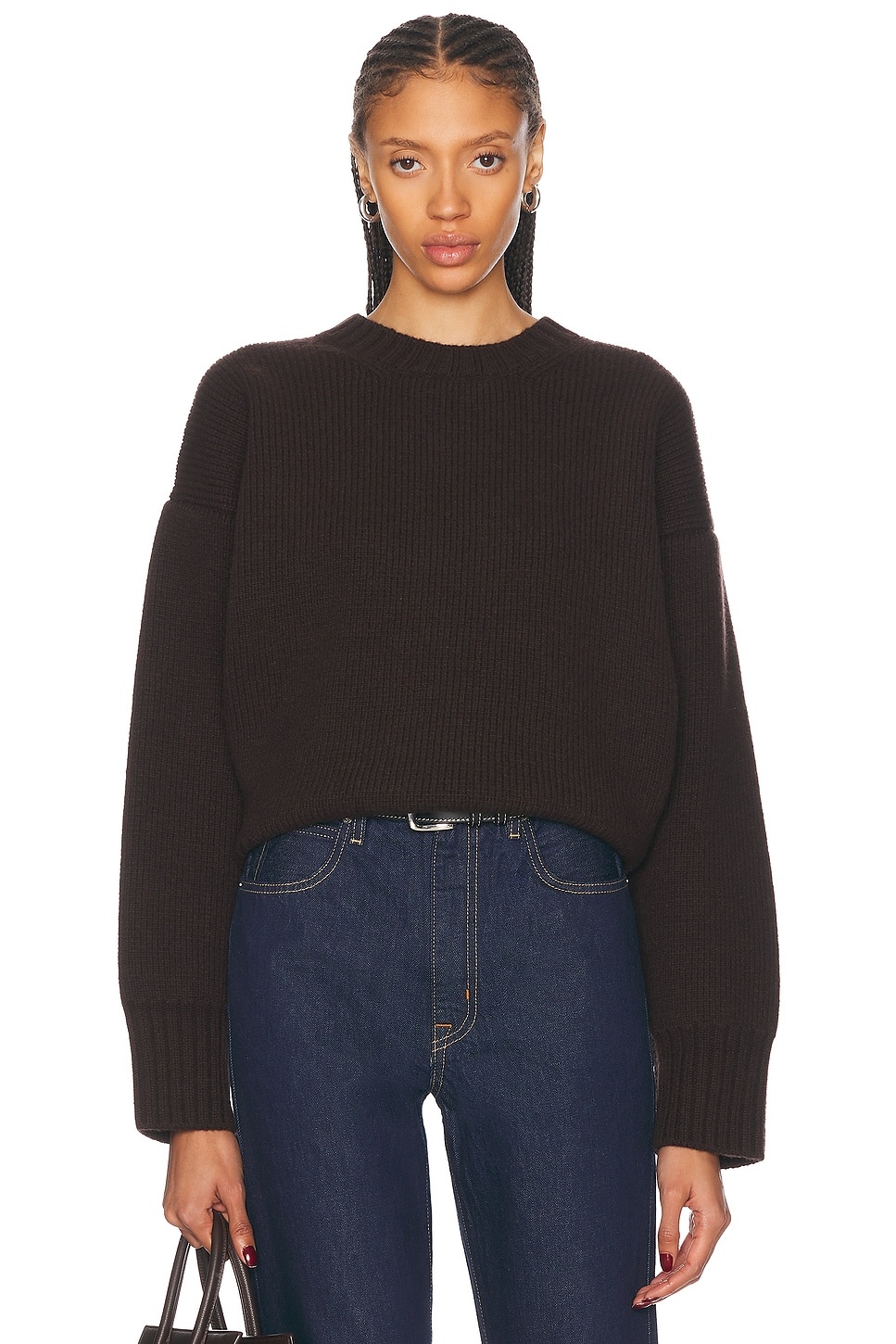 Compact Knit Crewneck Sweater - 1