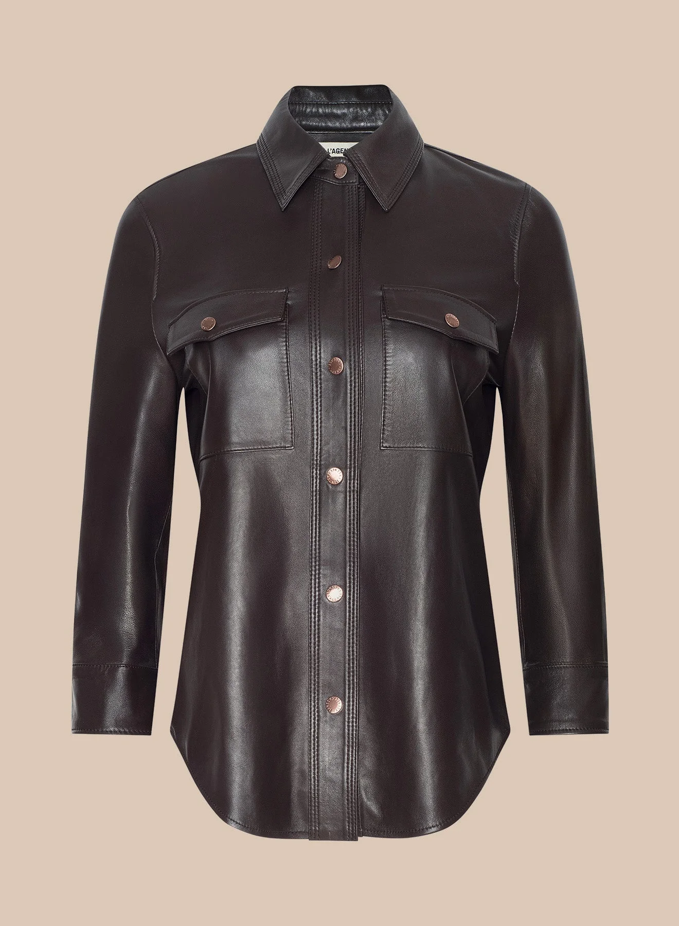 Avina Leather Shirt - 1