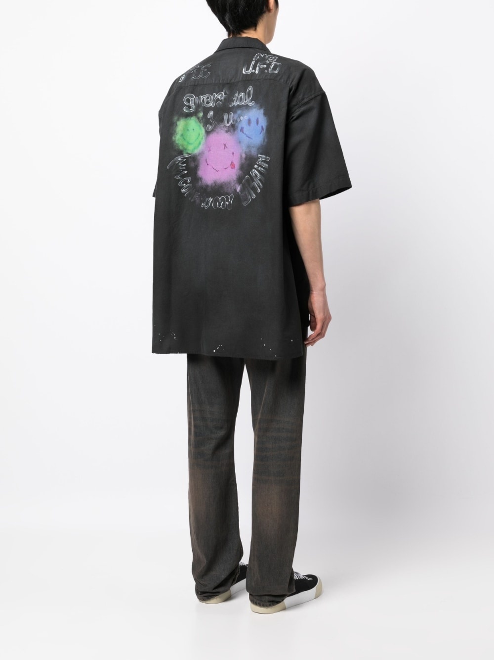 graphic-print cotton shirt - 4