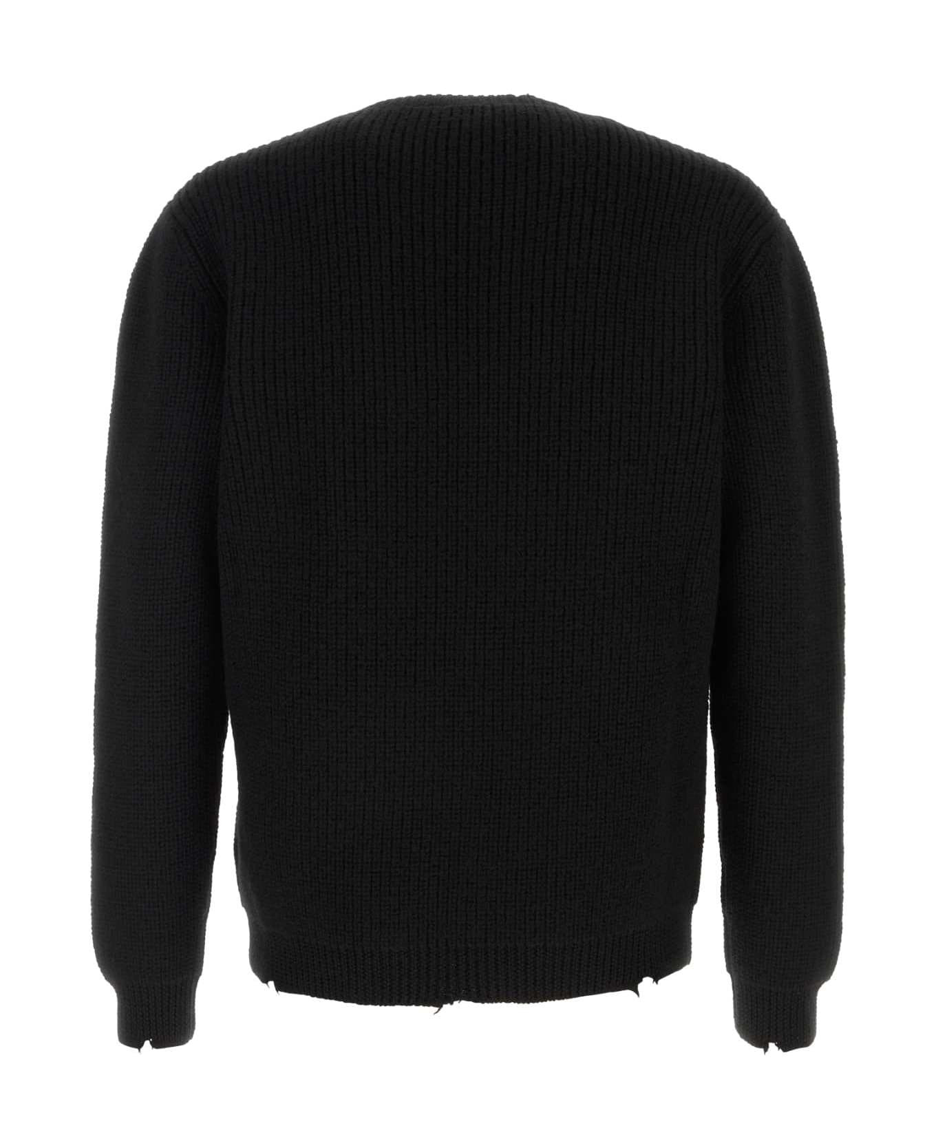 Black Wool Sweater - 2