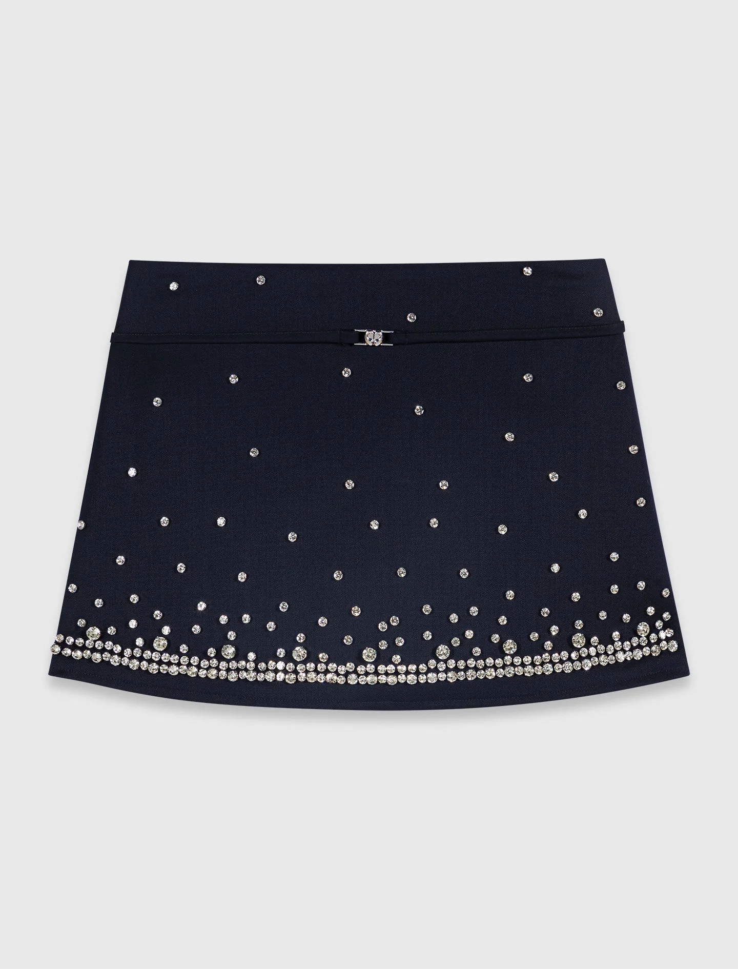 Rhinestone layered skort - 1