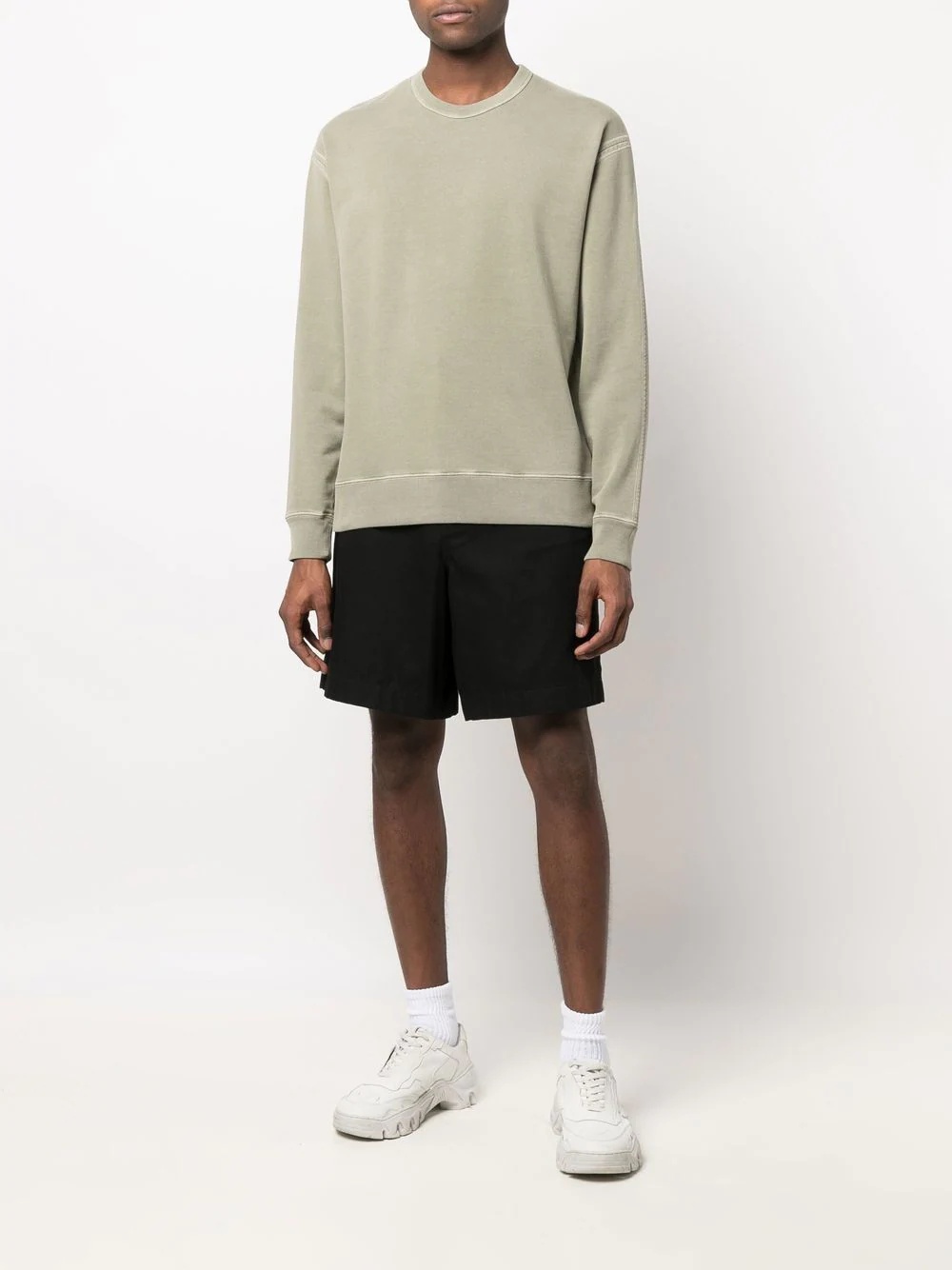 crew-neck cotton sweatshirt - 2