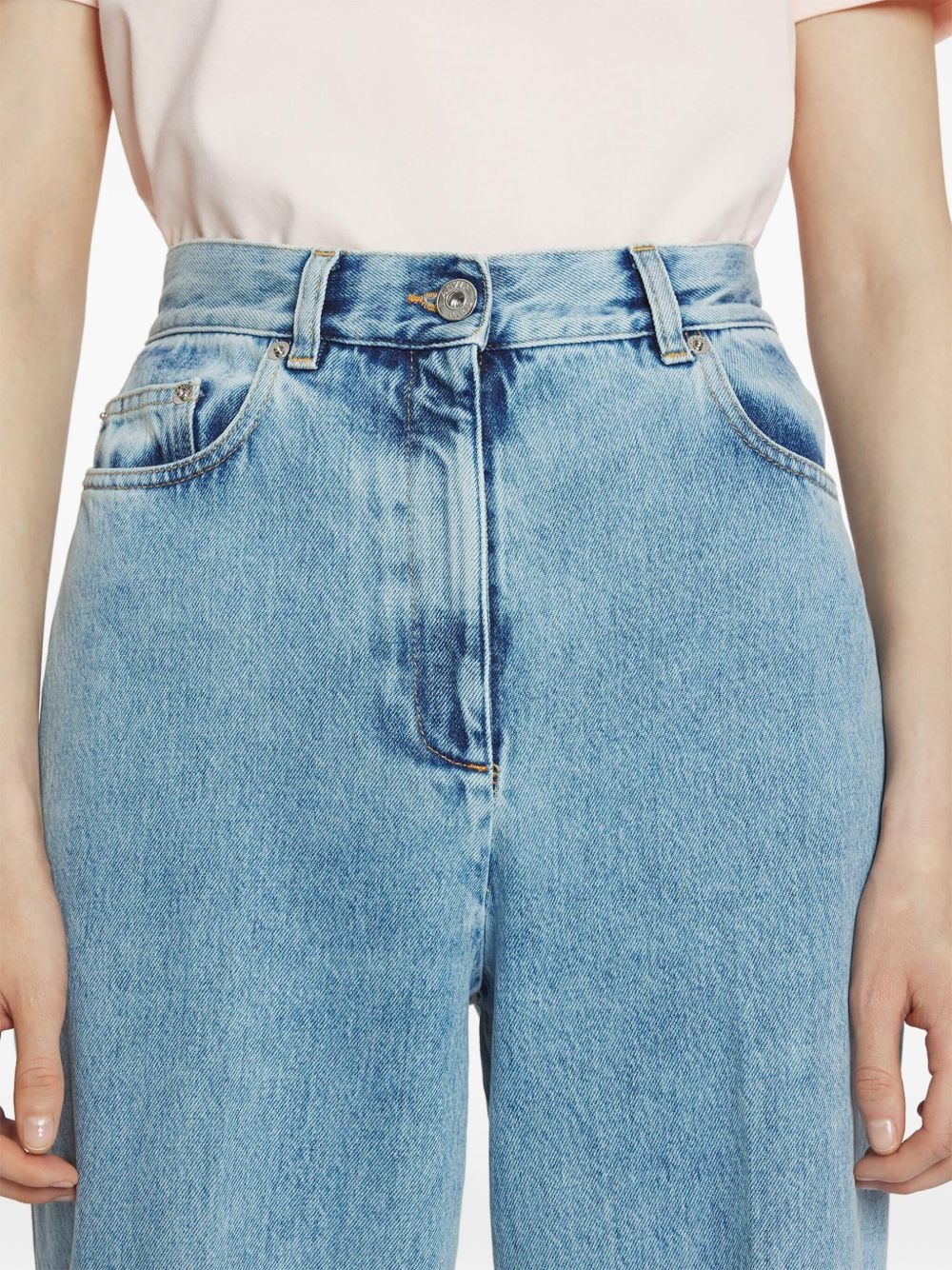 wide-leg jeans - 6