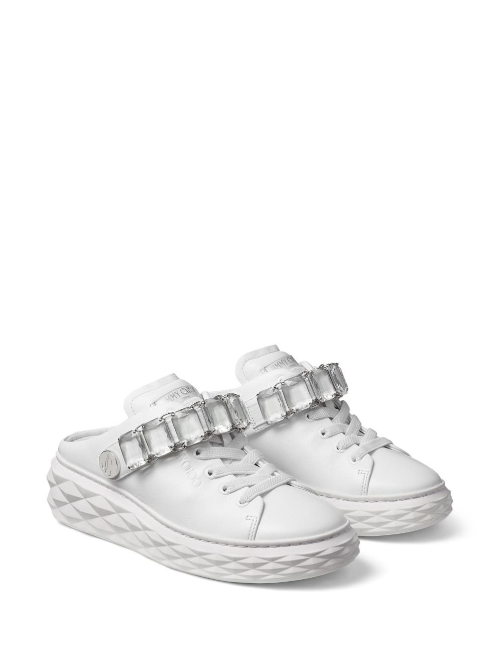 Diamond Maxi Crystal leather sneakers - 5