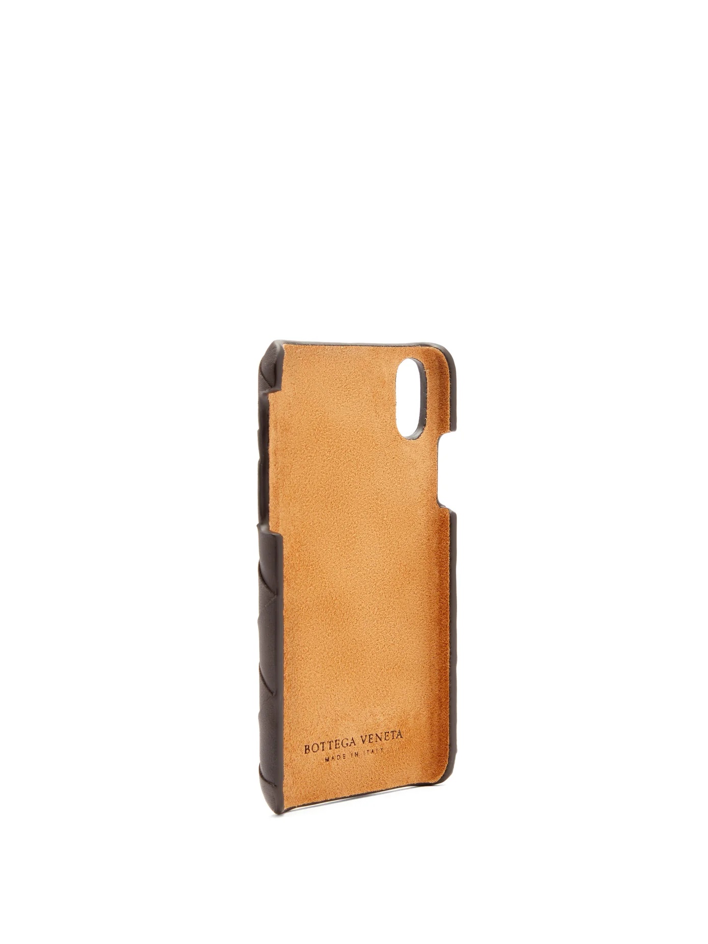 Intrecciato leather iPhone XS case - 3