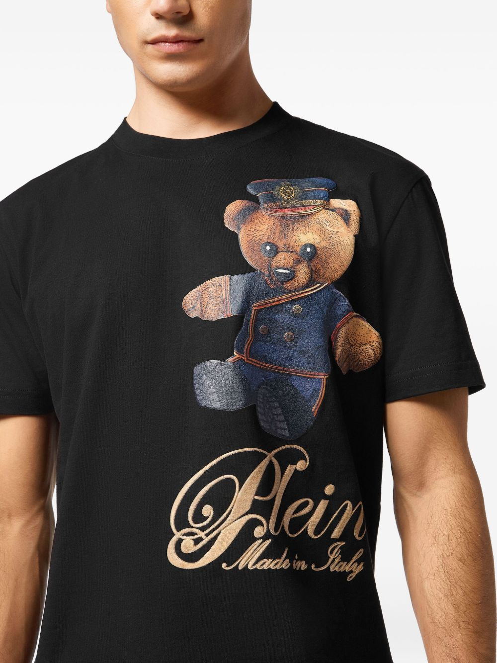 teddy bear-print T-shirt - 4