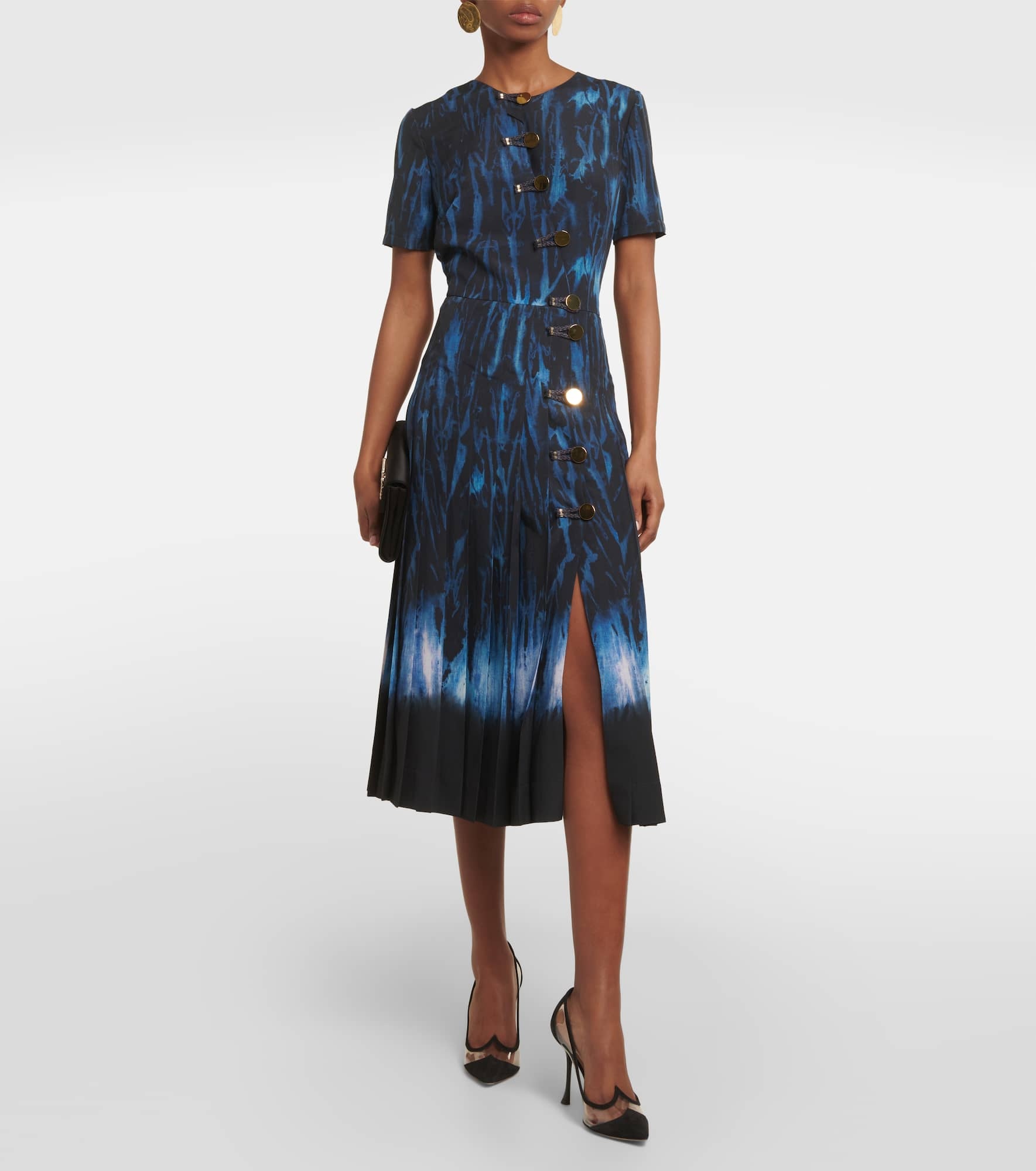 Myrtle printed pleated midi dress - 2