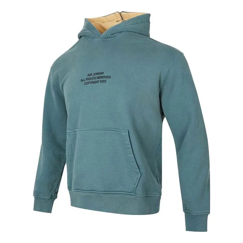 Men's Air Jordan Minimalistic Alphabet Printing Pullover Blue DQ7545-384 - 1