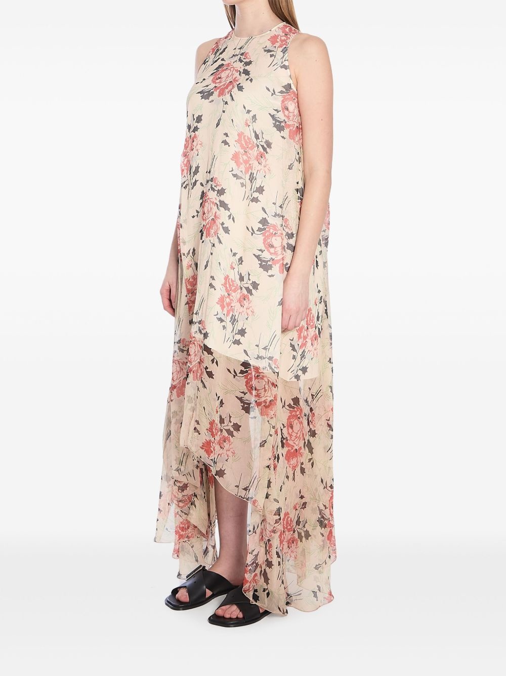 silk maxi dress - 4