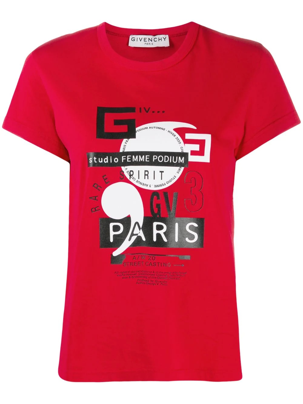 GV3 Paris print T-shirt - 1