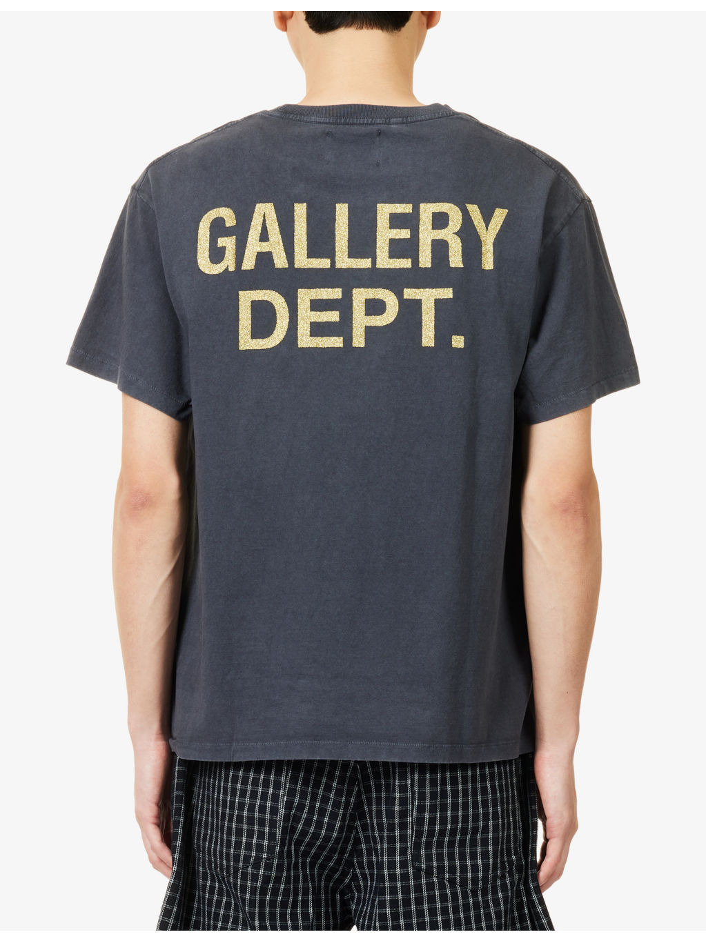 Glitter-Branding Crewneck Cotton-Jersey T-Shirt - 4