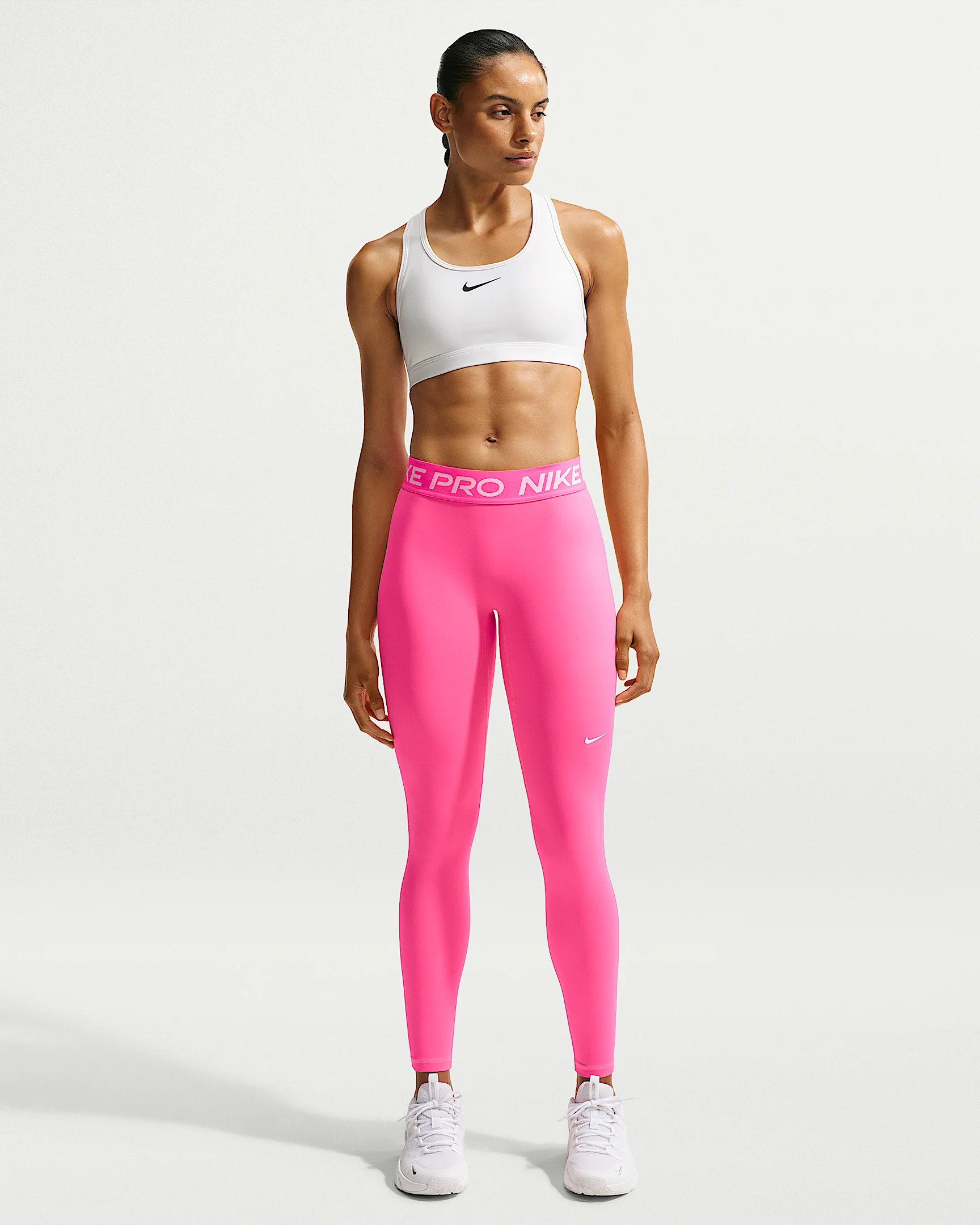 Nike Pro Women's Mid-Rise Full-Length Leggings - 1