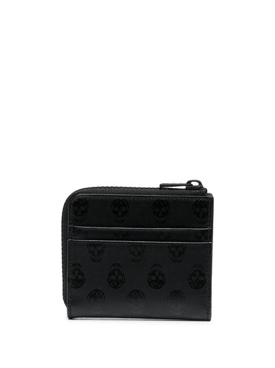 Alexander McQueen monogram-print zip-up wallet outlook