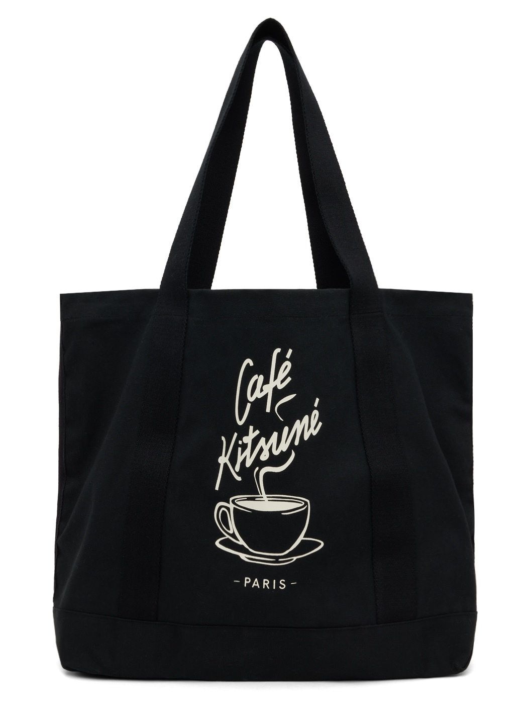 Black Café Kitsuné Coffee Cup Tote - 1