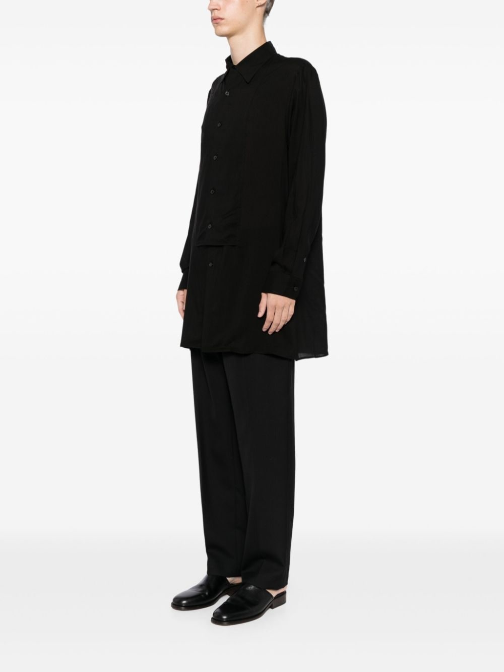 double front placket shirt - 3