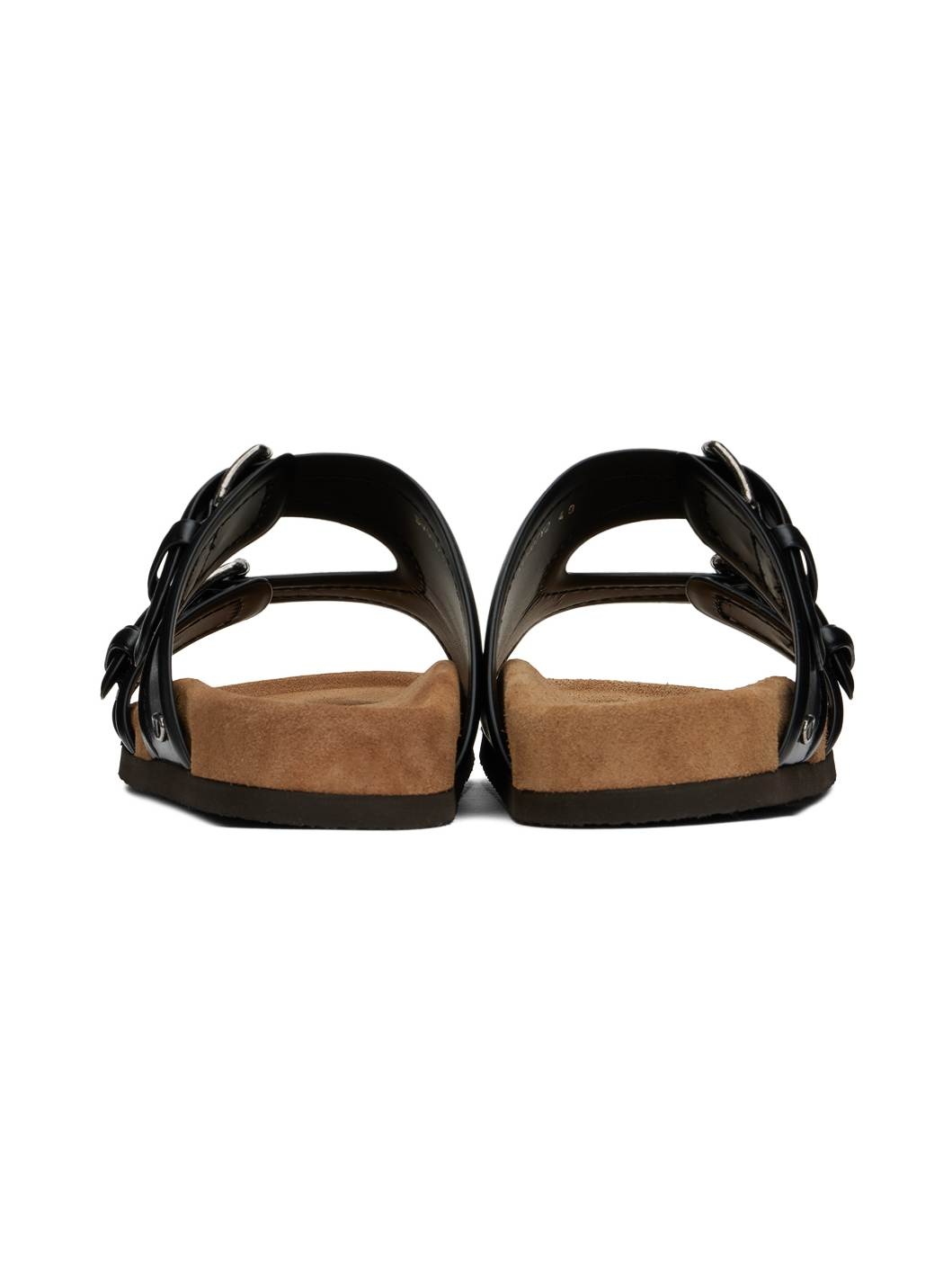 Black Fussfriend Calfskin Slides - 2