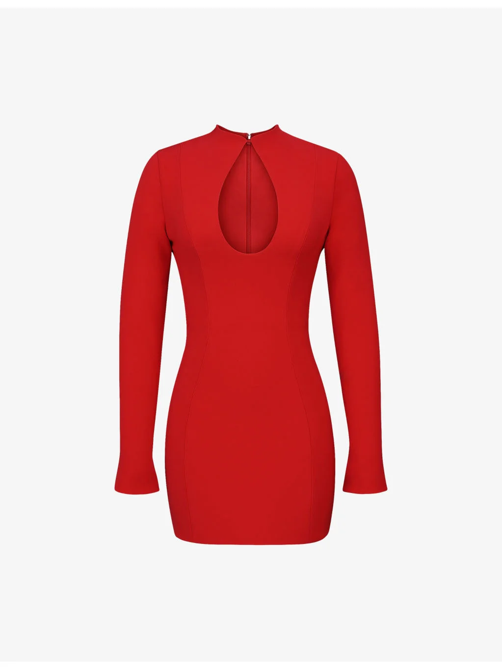 Lotus Keyhole-Detail Stretch-Crepe Mini Dress - 1