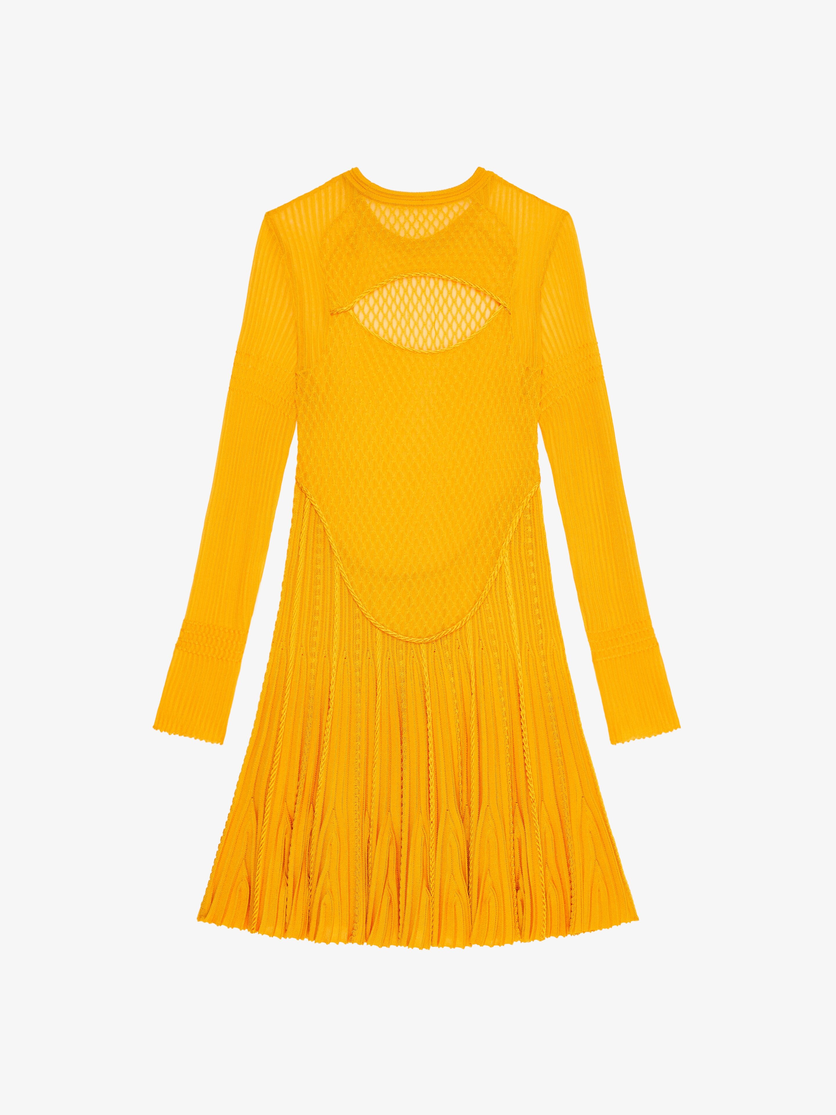 DRESS IN PLEATED KNIT - 5