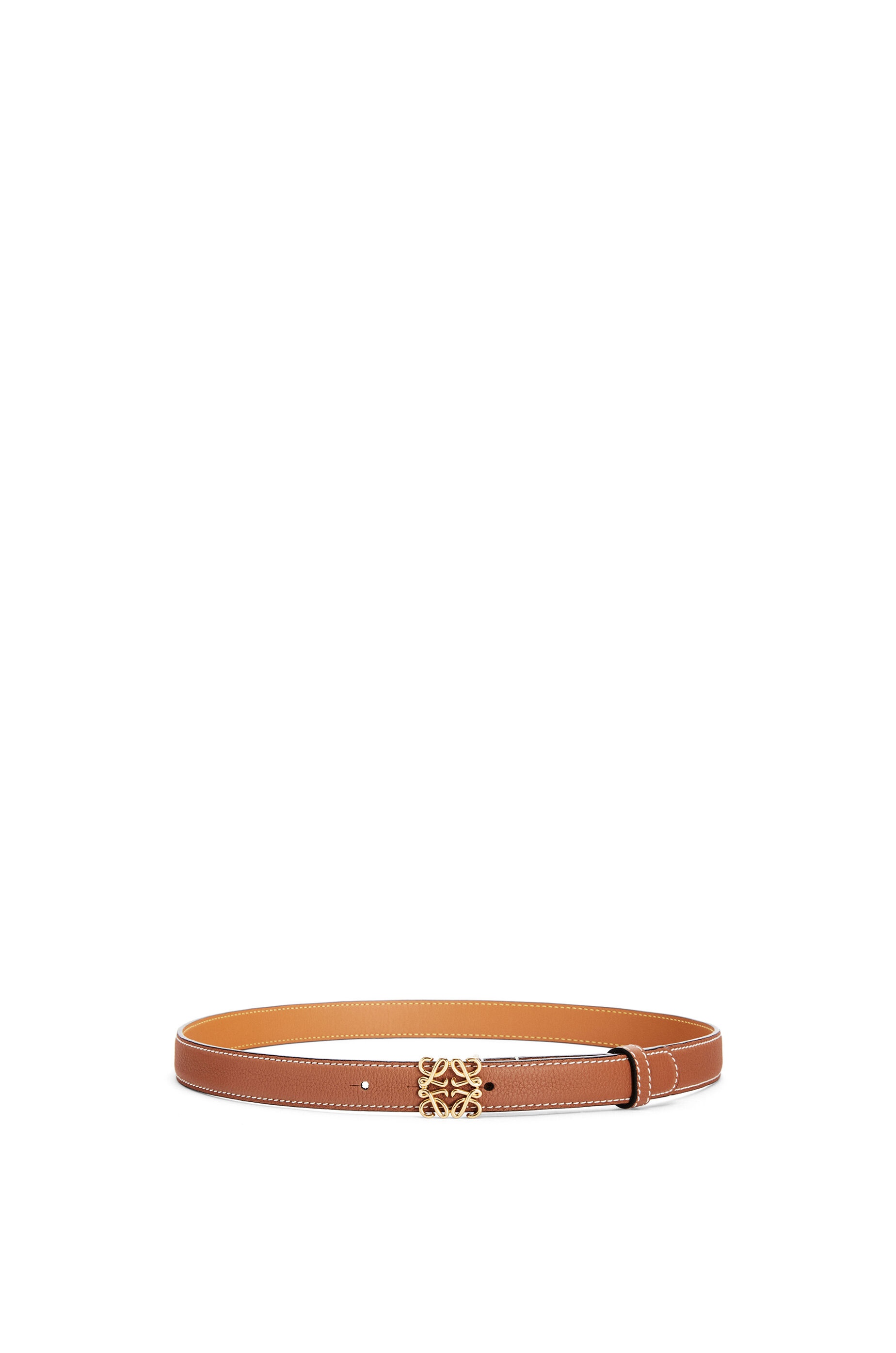 Anagram belt in grained calfskin - 1