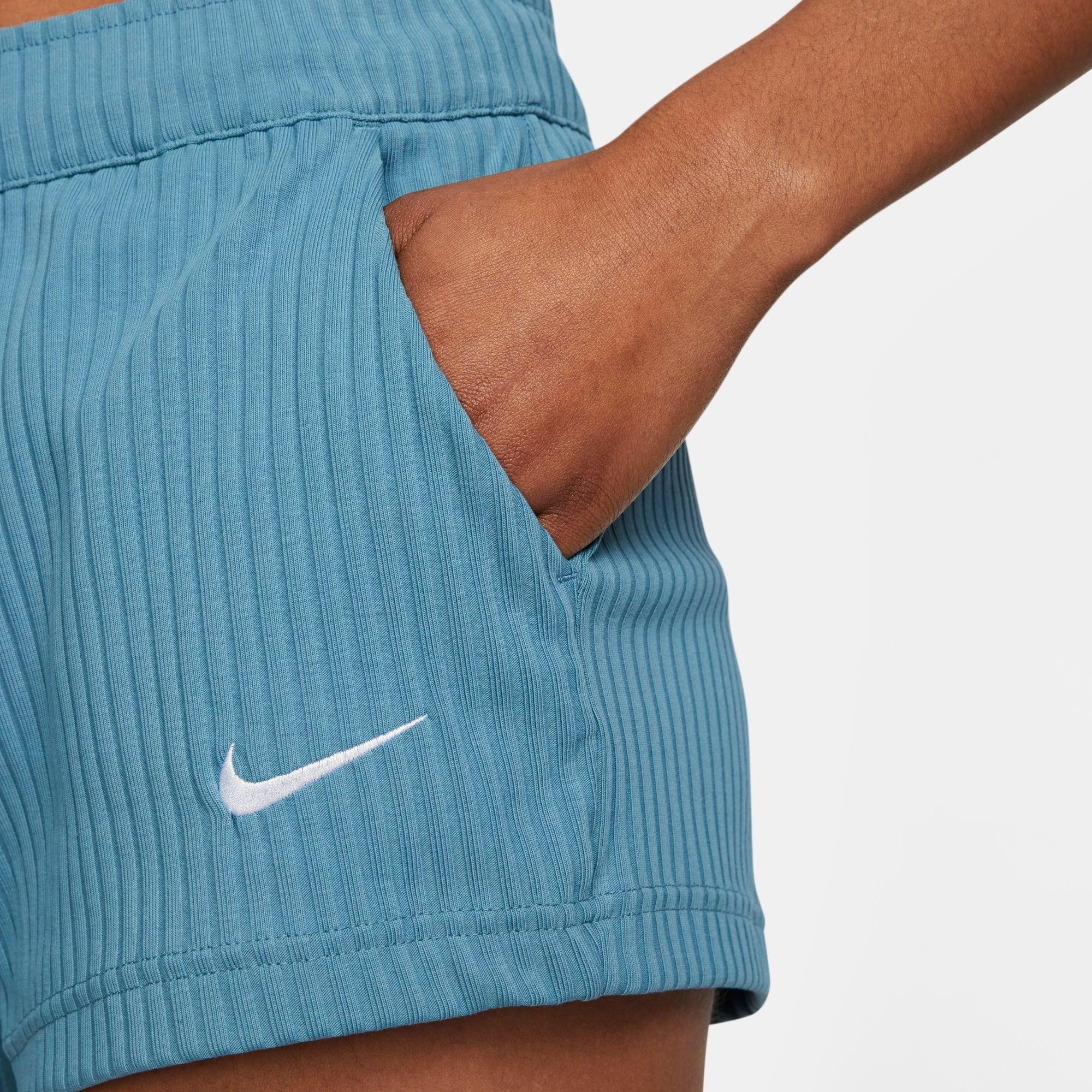 WOMEN'S NIKE SPORTSWEAR RIBBED JERSEY SHORTS - 5