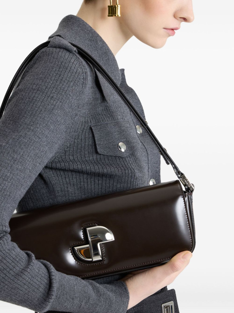 PATOU Le Lock leather shoulder bag outlook