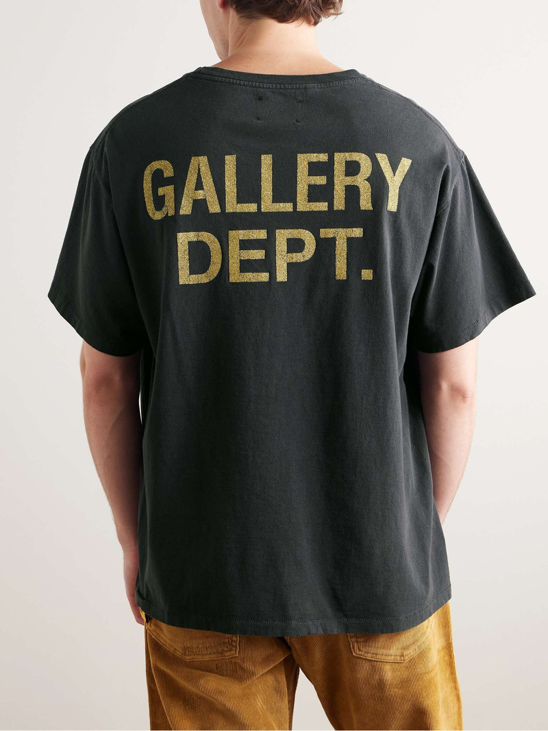 Glittered Logo-Print Cotton-Jersey T-Shirt 4