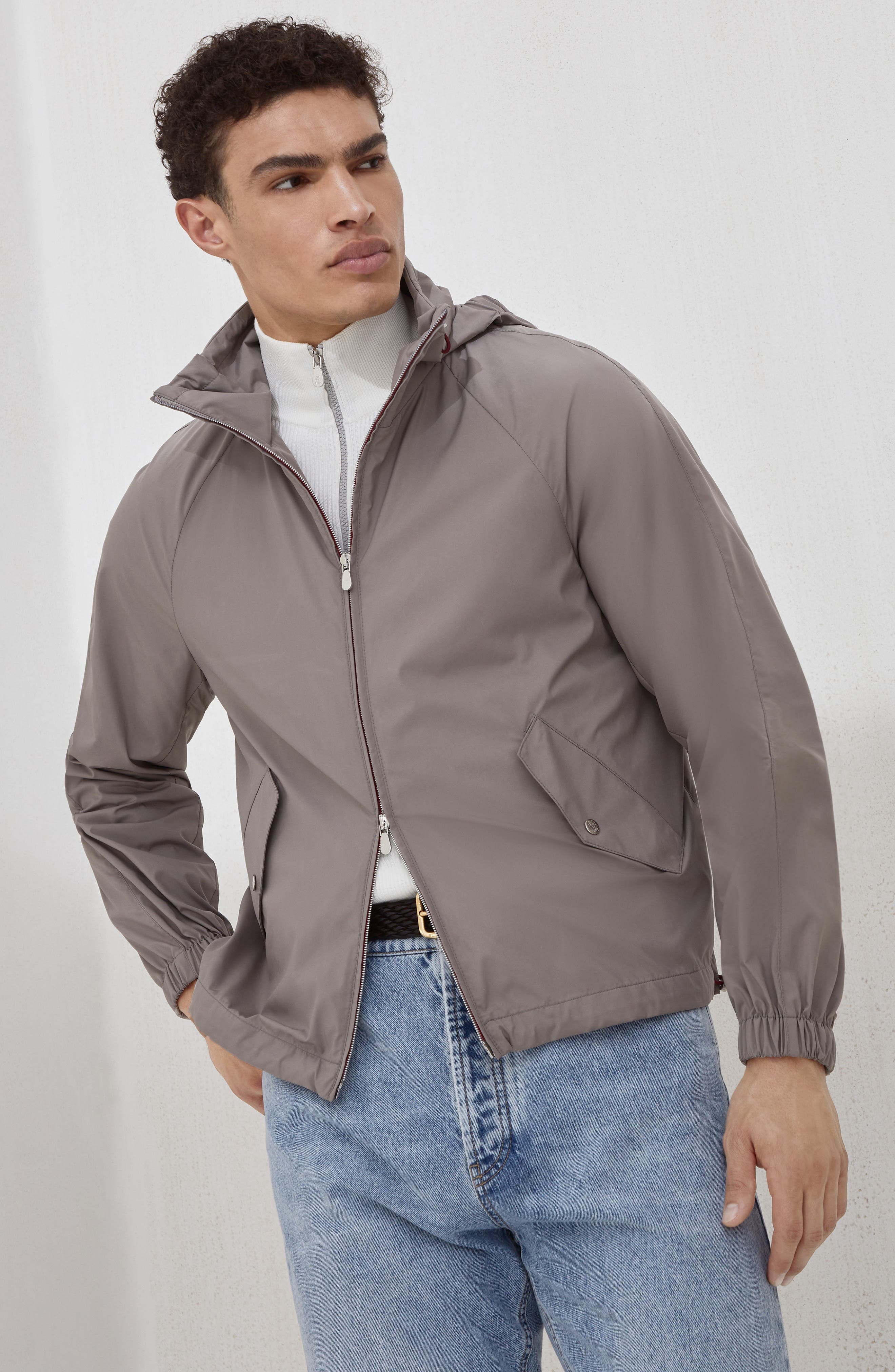 Brunello Cucinelli Outerwear with hood in Grey at Nordstrom - 5