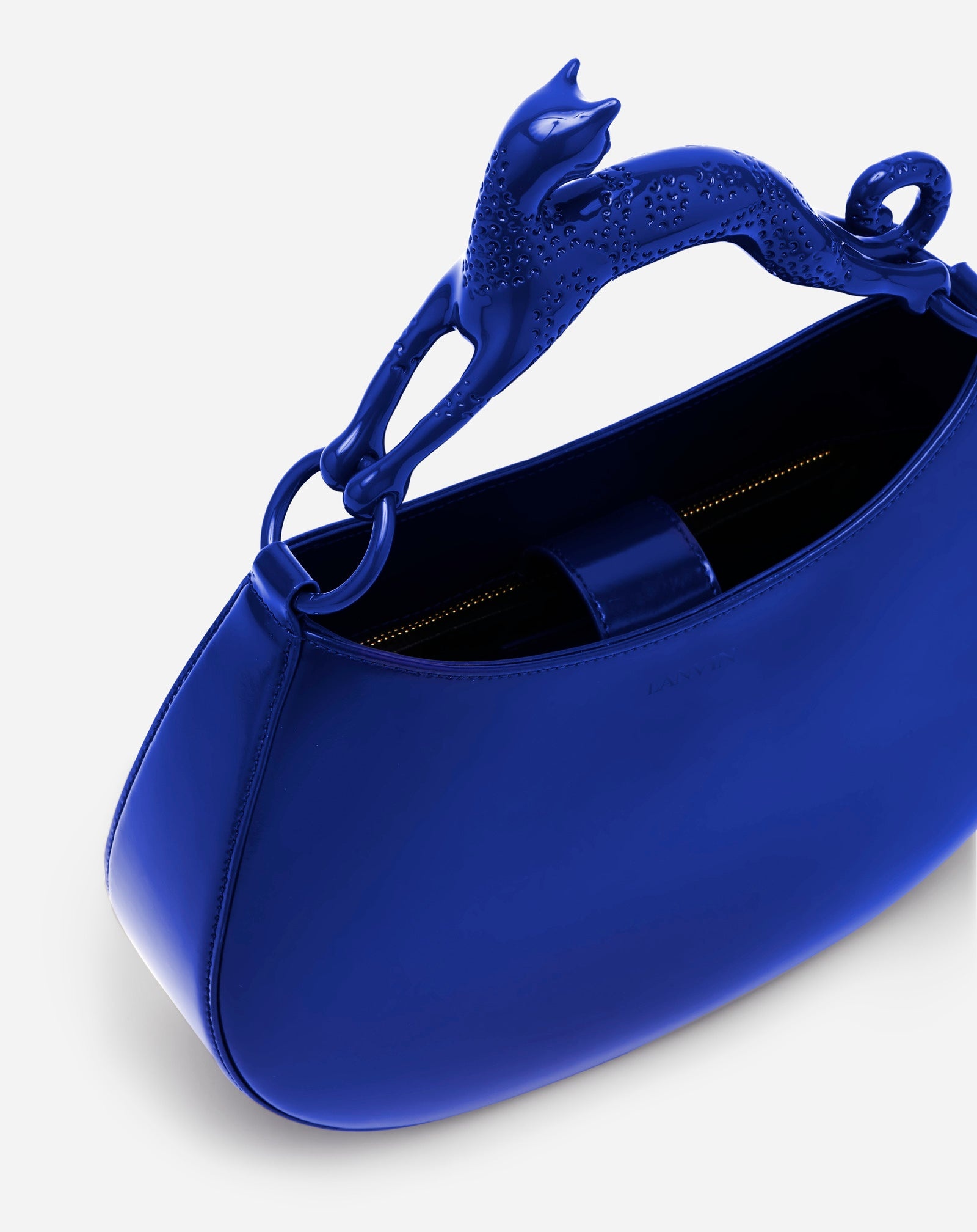 LEATHER PM HOBO CAT BAG - 4