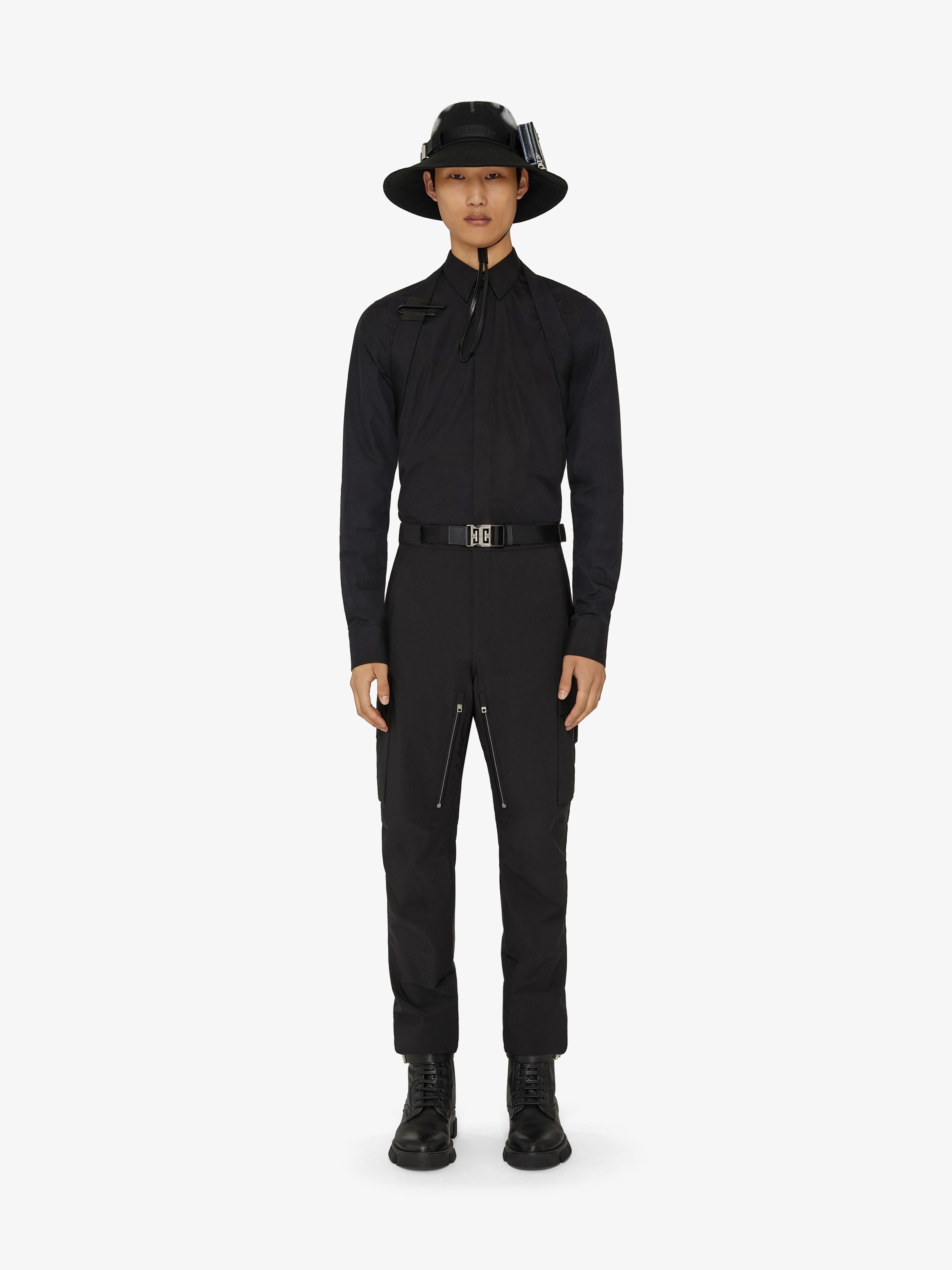 MULTIPOCKET CARGO PANTS WITH METALLIC DETAILS - 2