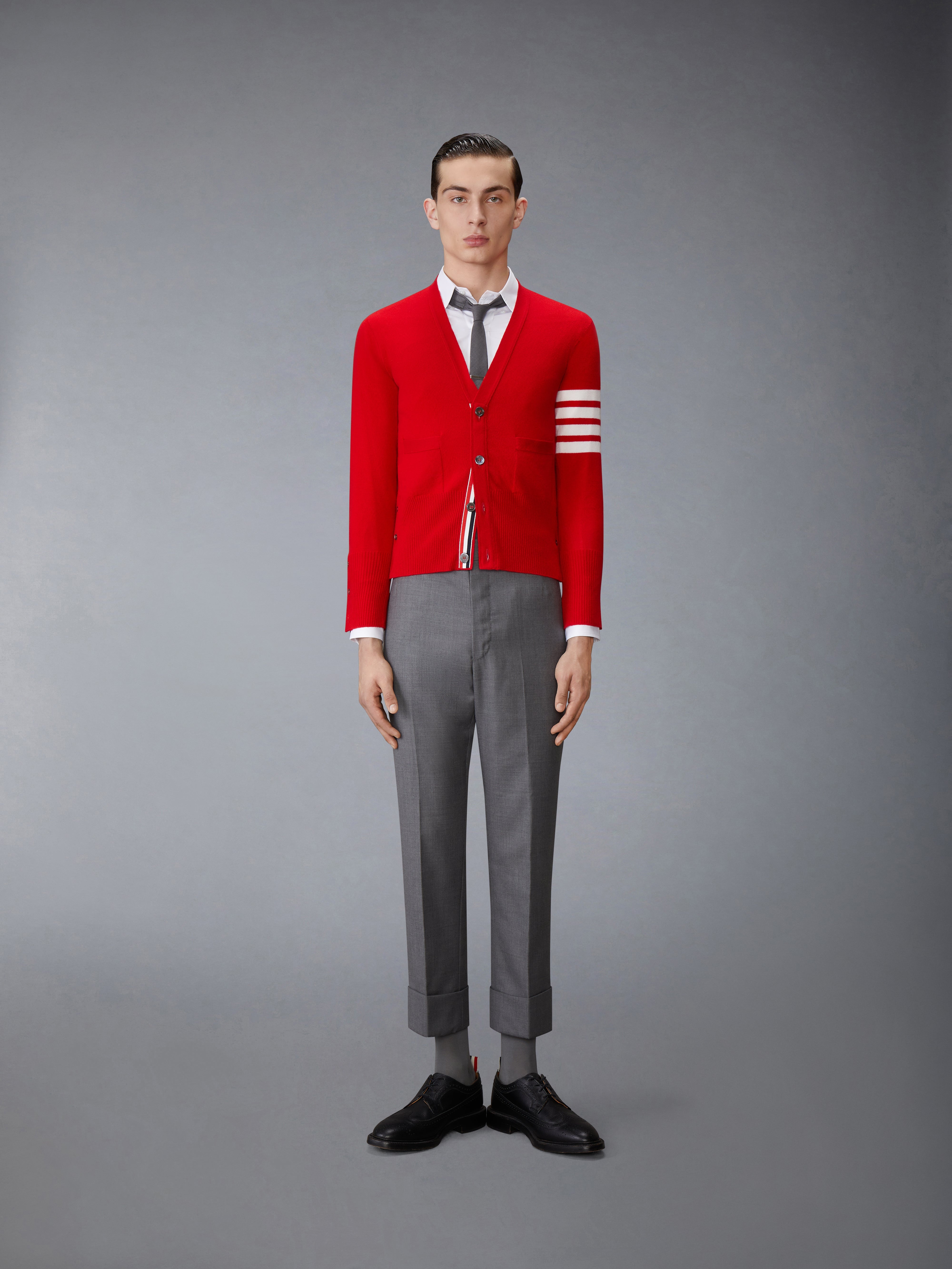 CASHMERE 4-BAR CLASSIC CARDIGAN - 4