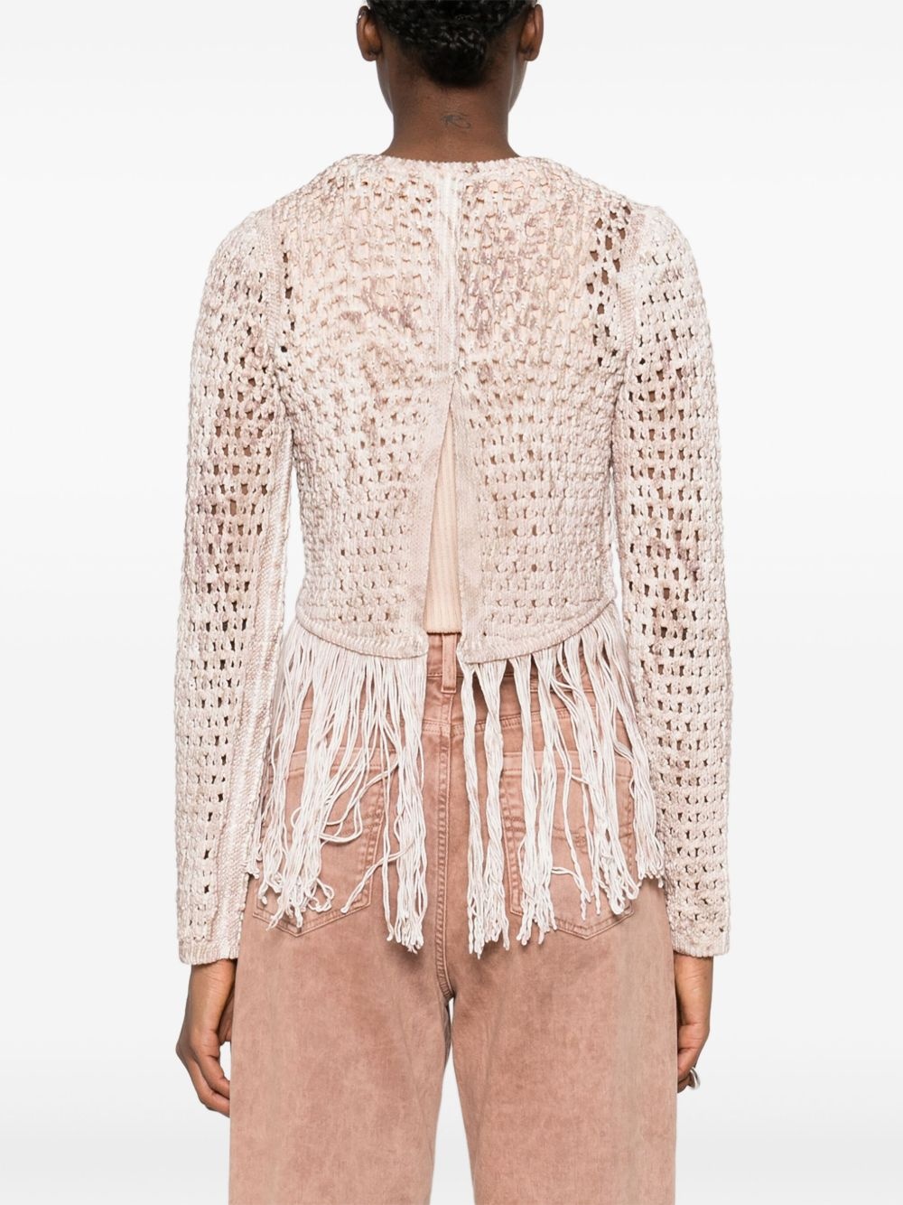 open-knit sweater - 4