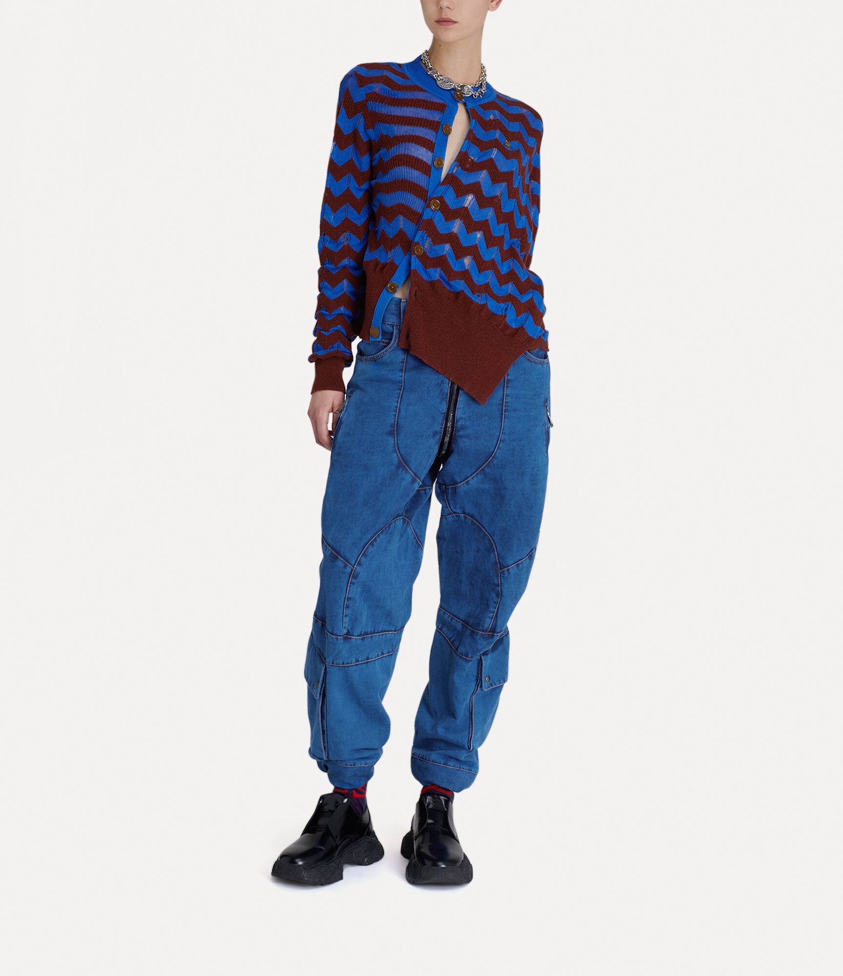 DRUNKEN CHEVRON JUMPER - 5